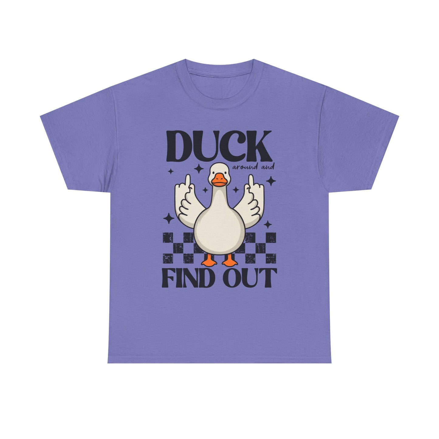 Funny Duck Graphic Tee, Quirky Cotton T-Shirt, Gift for Friends, Casual Wear, Humor Tee for Birthdays, Duck Themed Apparel