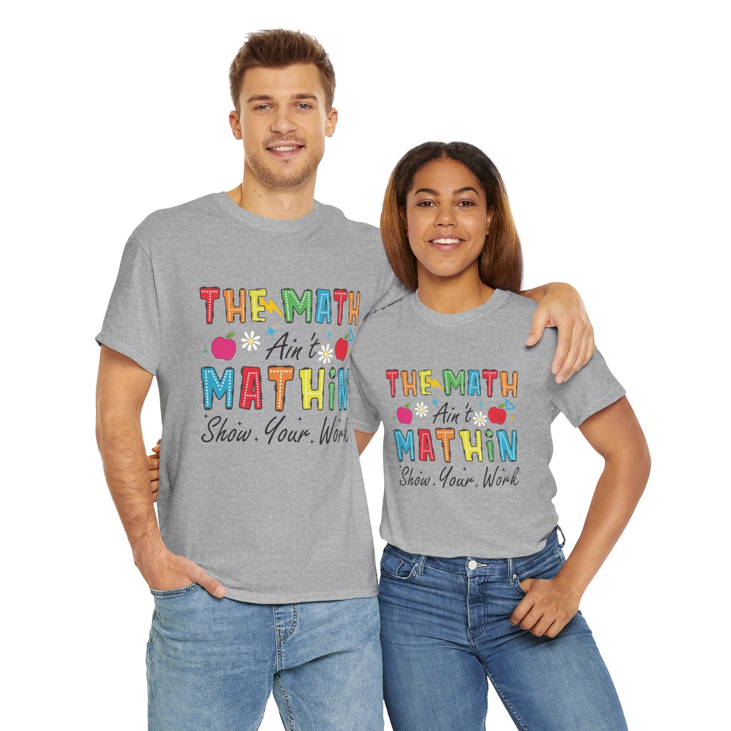 Math Inspired Unisex Heavy Cotton Tee, Fun Teacher Shirt, Math Lover Gift, Classroom Humor, Back to School T-Shirt