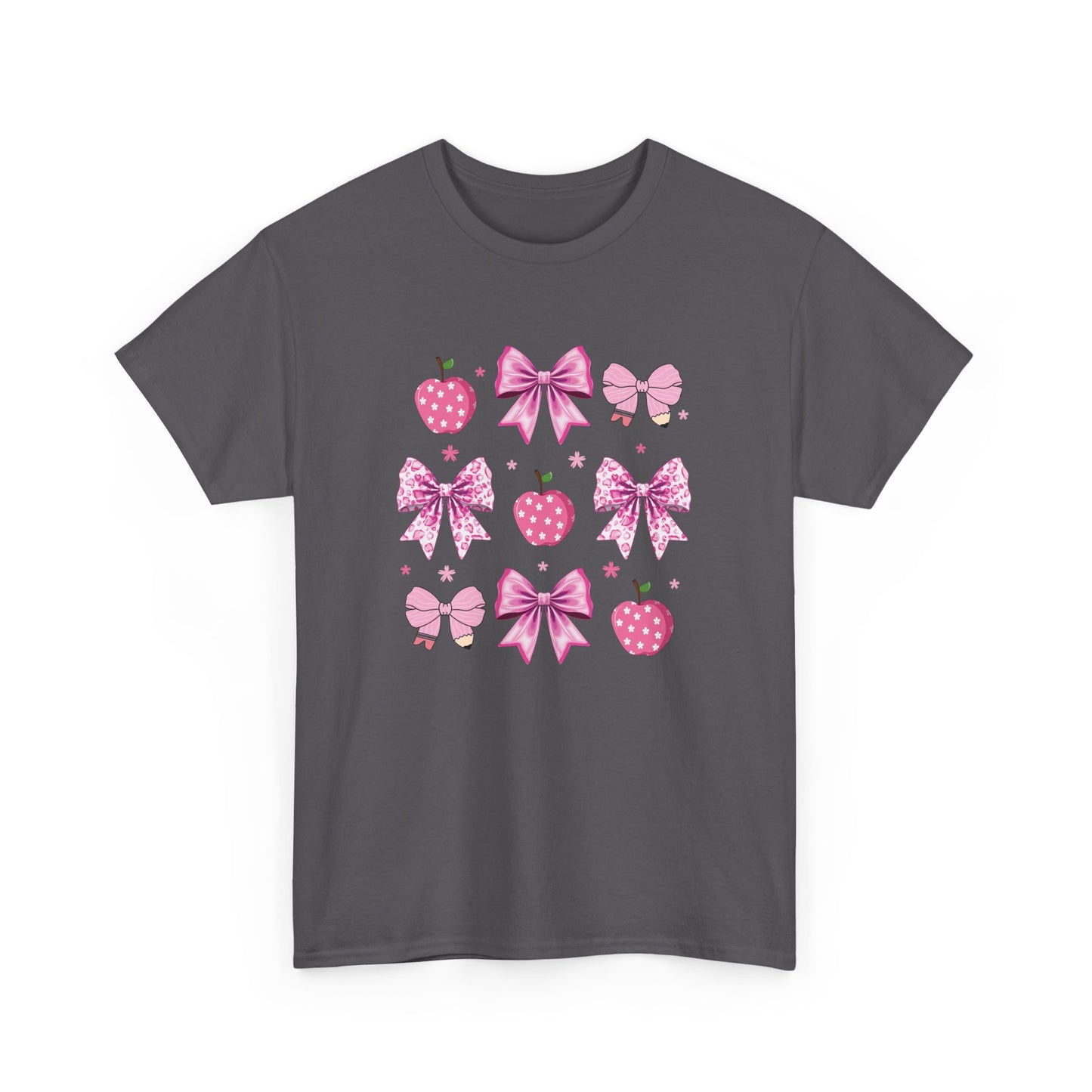 Cute Bow and Strawberry Graphic Tee, Fun Summer Outfit, Gift for Her, Casual Wear, Birthday Gift, Party Shirt