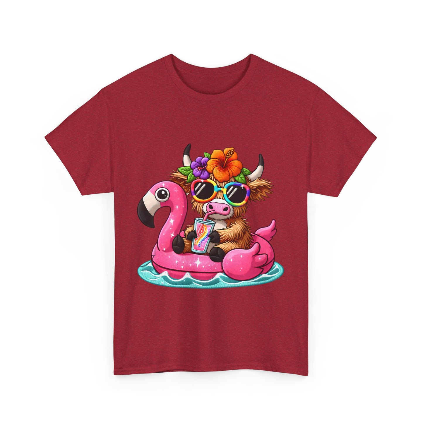 Summer Vibes Cow Tee