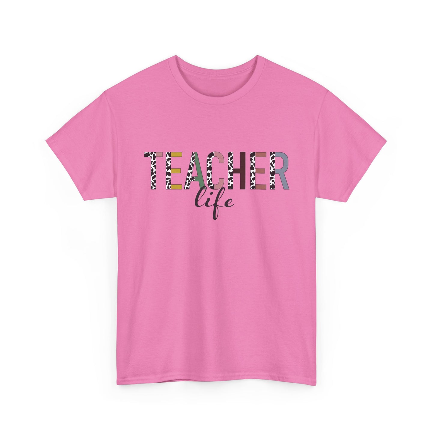 Teacher Life Unisex Heavy Cotton Tee – Perfect Gift for Educators, Back to School, Teacher Appreciation, Casual Wear, Gift