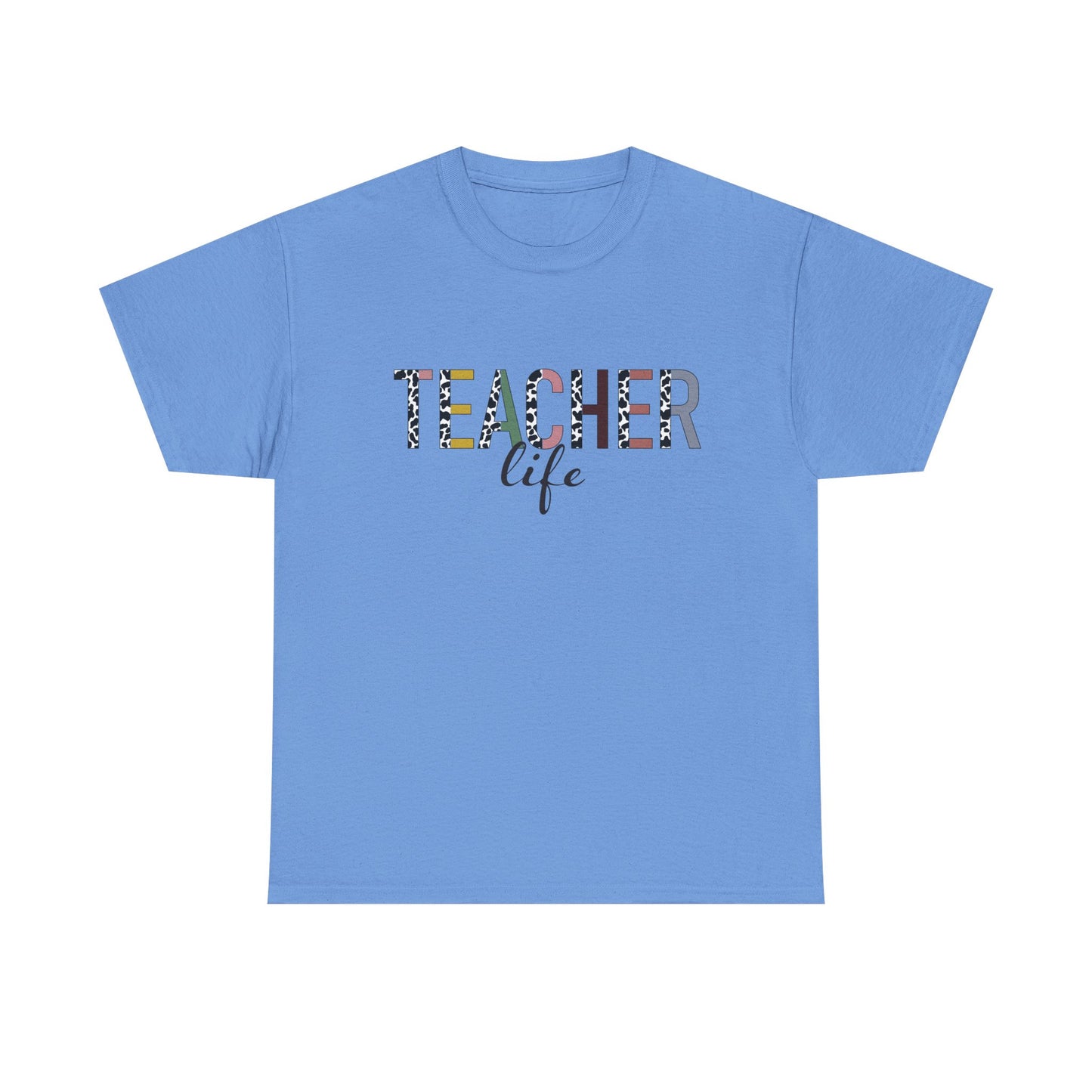 Teacher Life Unisex Heavy Cotton Tee – Perfect Gift for Educators, Back to School, Teacher Appreciation, Casual Wear, Gift