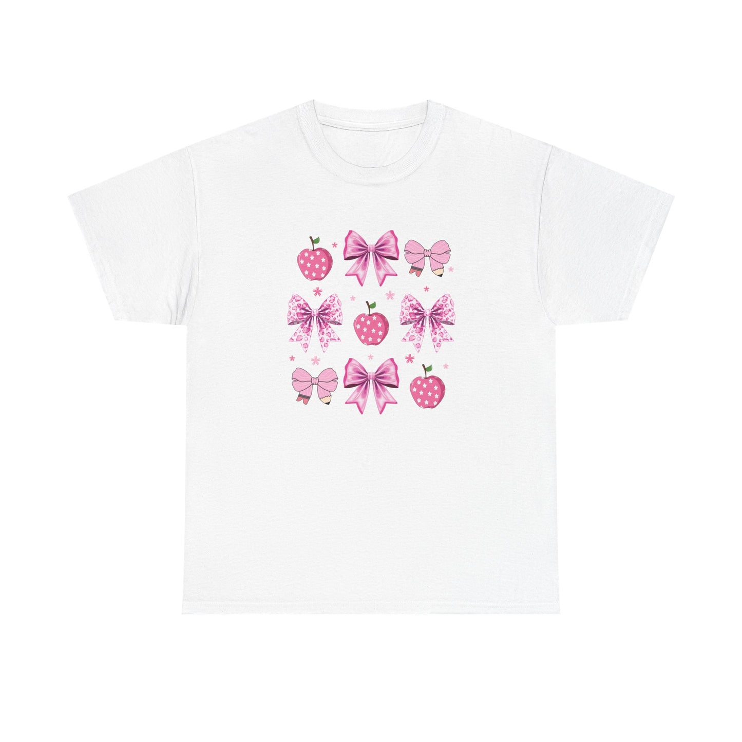 Cute Bow and Strawberry Graphic Tee, Fun Summer Outfit, Gift for Her, Casual Wear, Birthday Gift, Party Shirt