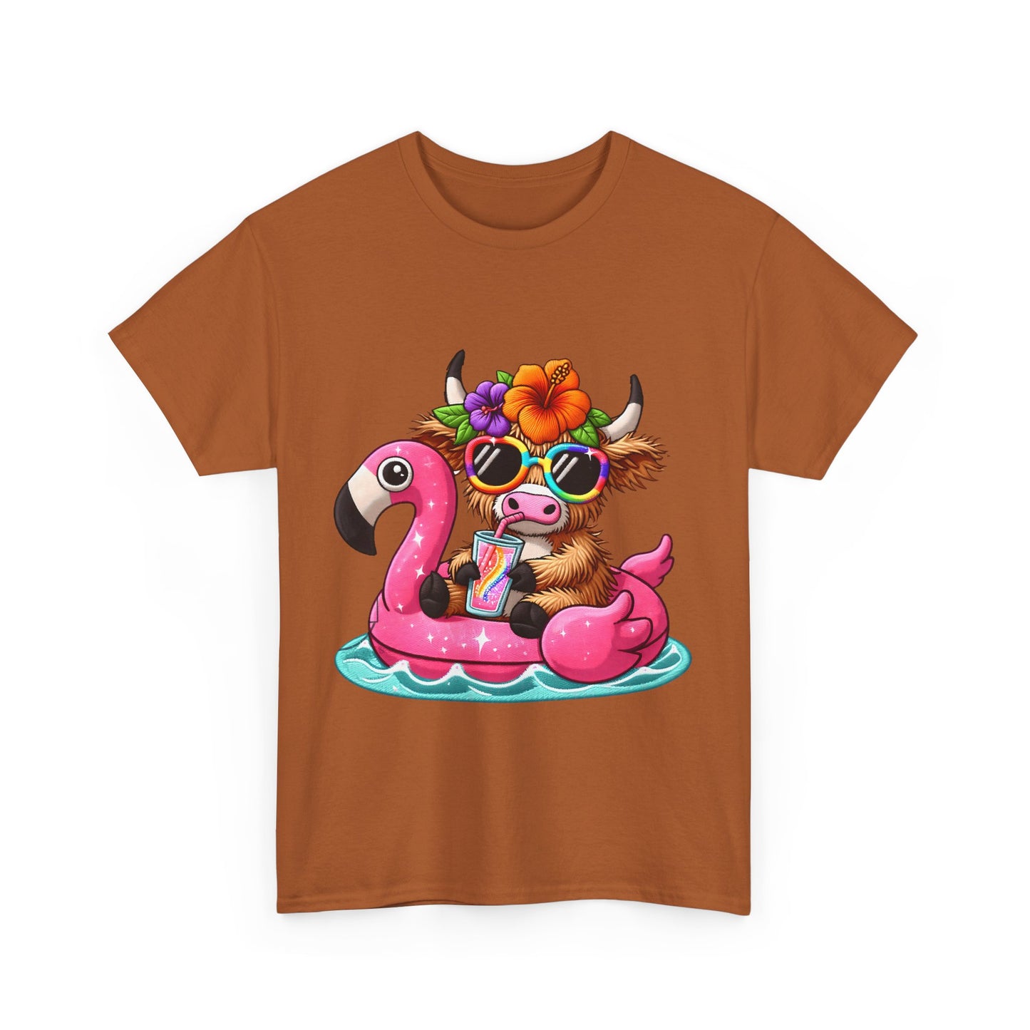 Summer Vibes Cow Tee
