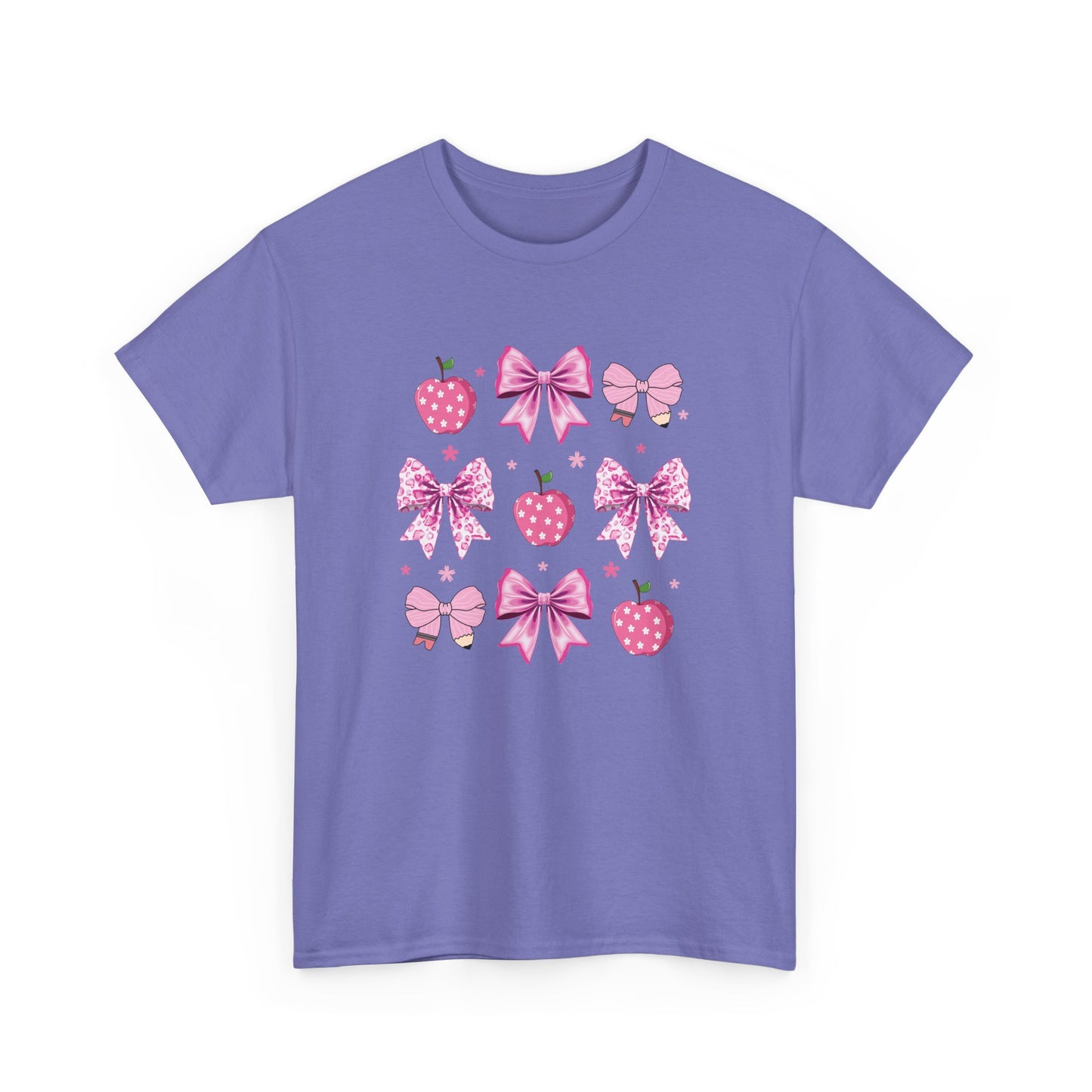 Cute Bow and Strawberry Graphic Tee, Fun Summer Outfit, Gift for Her, Casual Wear, Birthday Gift, Party Shirt