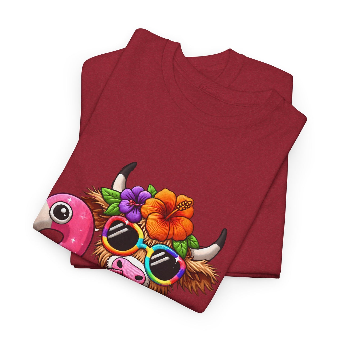 Summer Vibes Cow Tee