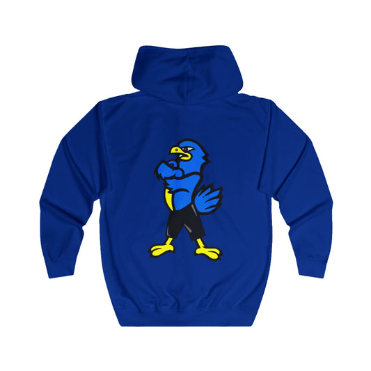 Blue Bird Unisex Full Zip Hoodie | Comfortable, Stylish, Ideal for Sports | Gift for Bird Lovers, Athletes, or Casual Wear
