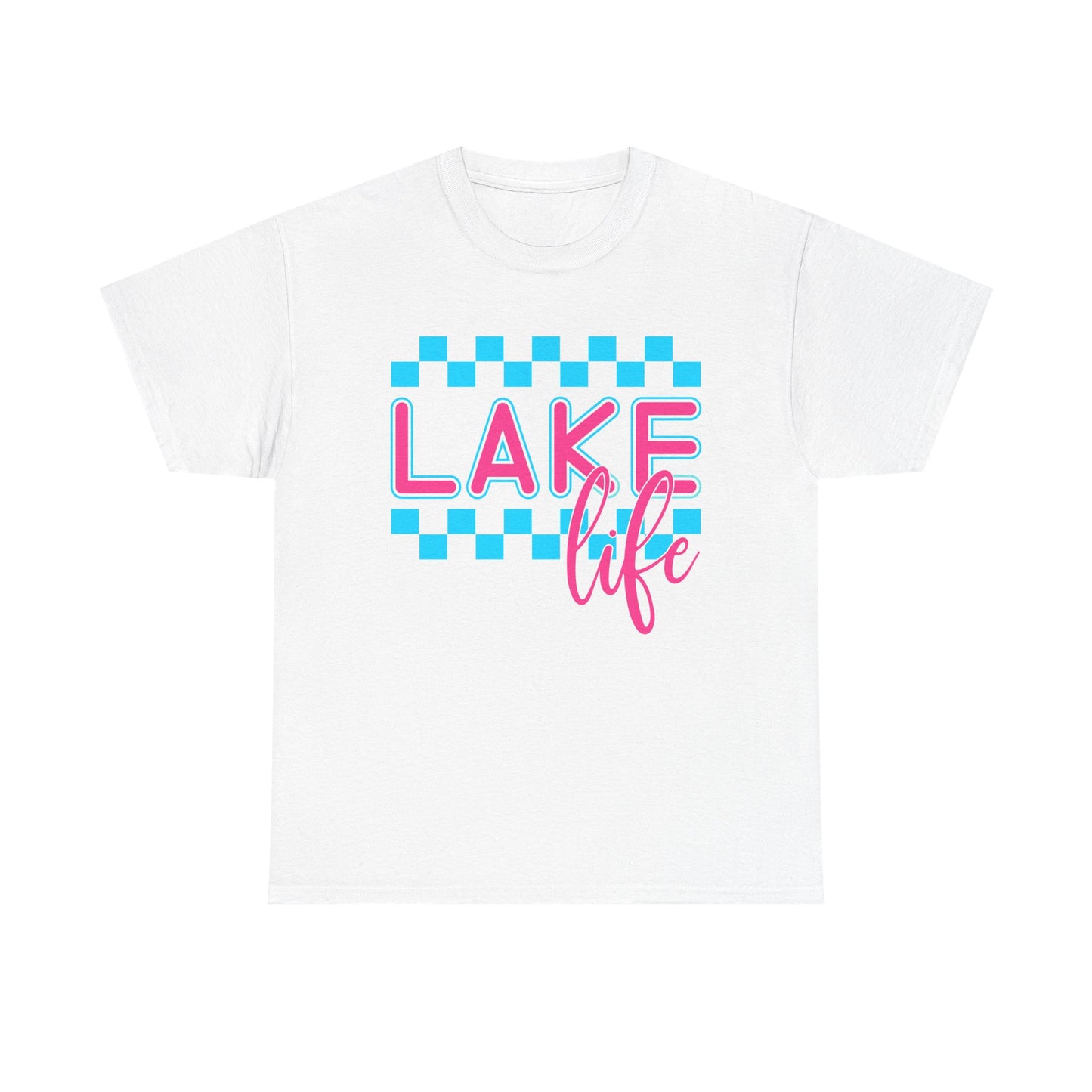 Lake Life Unisex Heavy Cotton Tee, Summer Shirt, Lake Vacation Tee, Gift for Lake Lovers, Casual Daywear, Outdoor Adventure Top
