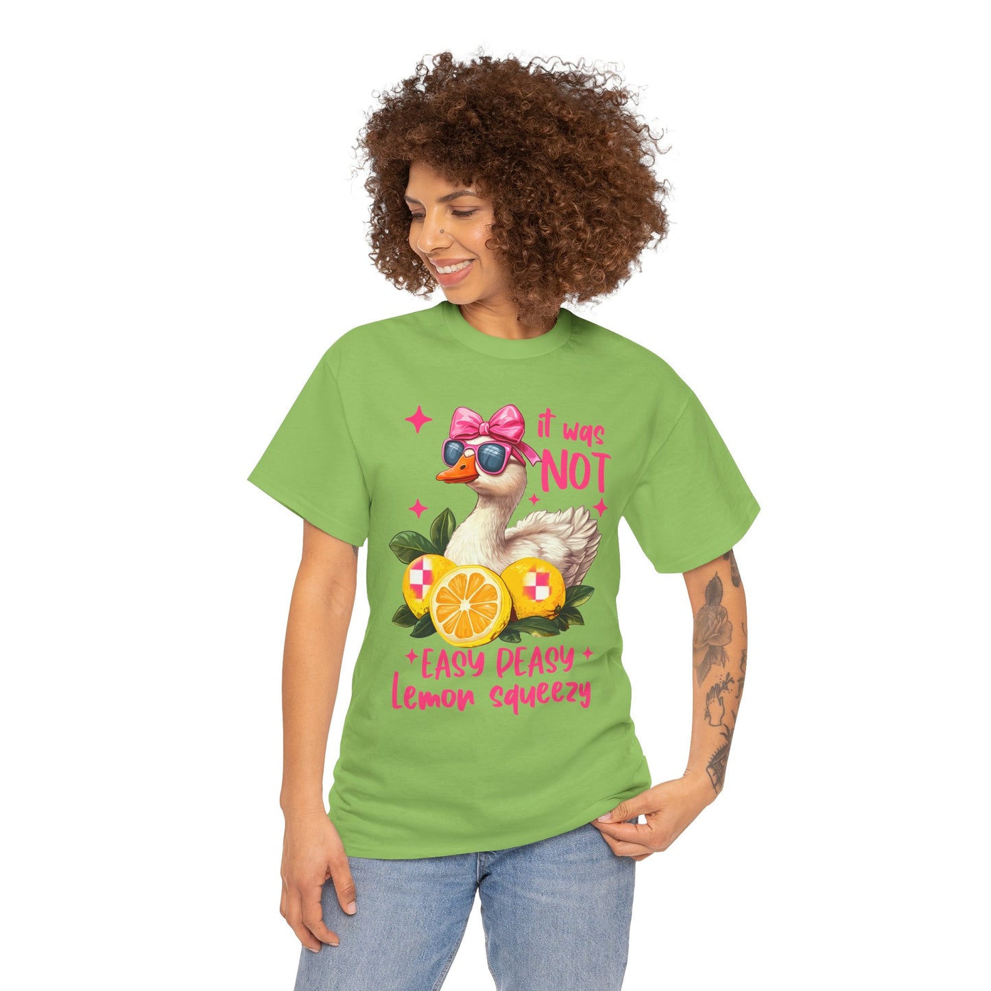 It Was Not Easy Peasy Lemon Squeeze Duck Tee