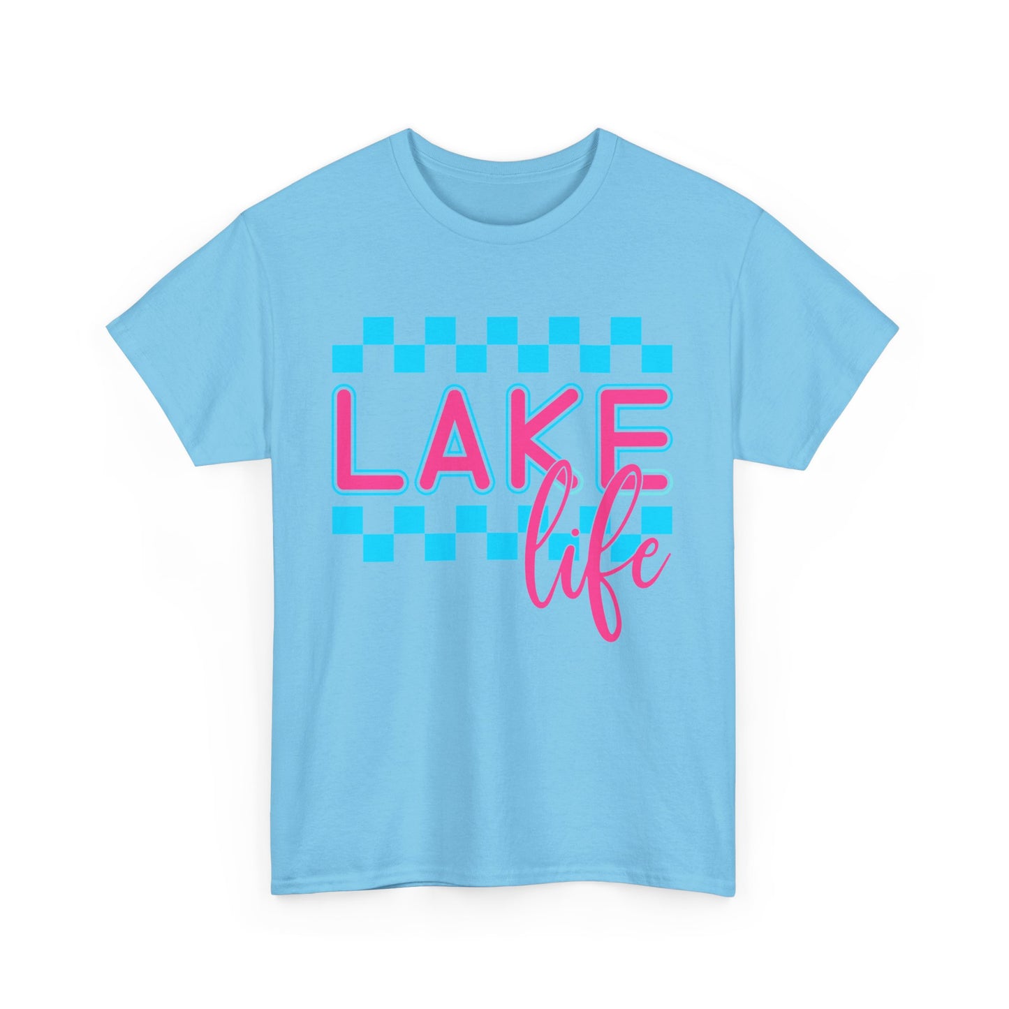 Lake Life Unisex Heavy Cotton Tee, Summer Shirt, Lake Vacation Tee, Gift for Lake Lovers, Casual Daywear, Outdoor Adventure Top