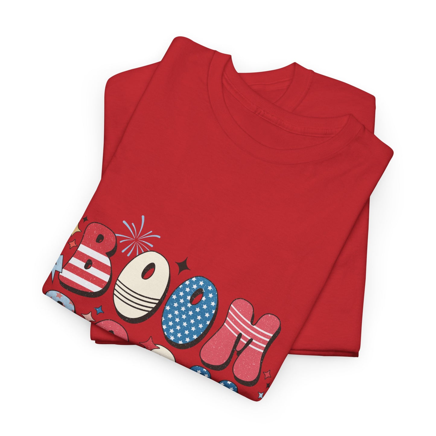 Celebrate Independence Day T-Shirt, Boom Boom Baby Tee, Fun Summer Shirt, Patriotic Apparel, Fourth of July Party Gift