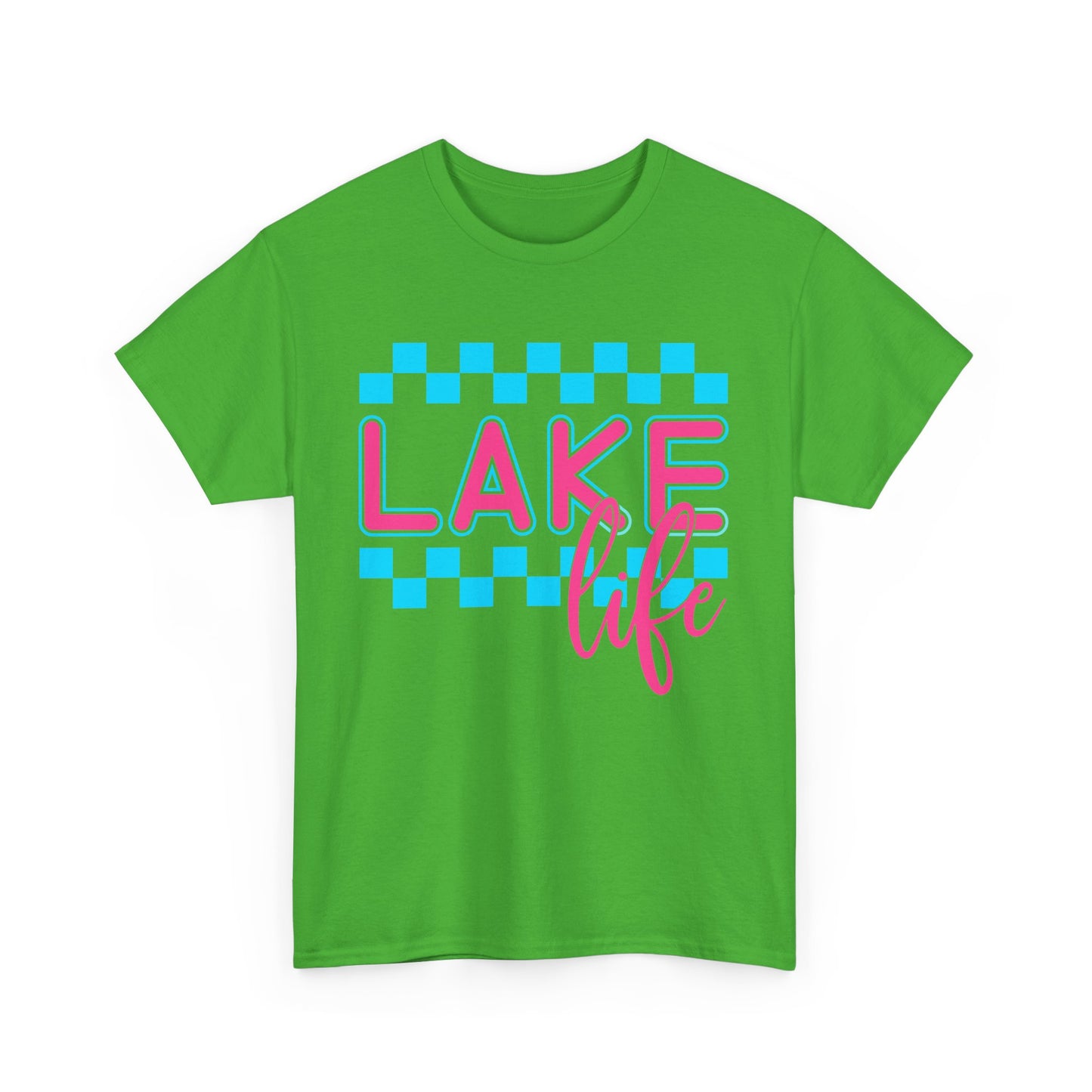 Lake Life Unisex Heavy Cotton Tee, Summer Shirt, Lake Vacation Tee, Gift for Lake Lovers, Casual Daywear, Outdoor Adventure Top
