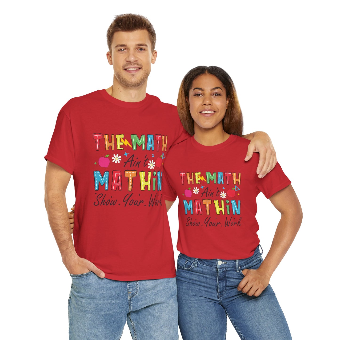 Math Inspired Unisex Heavy Cotton Tee, Fun Teacher Shirt, Math Lover Gift, Classroom Humor, Back to School T-Shirt
