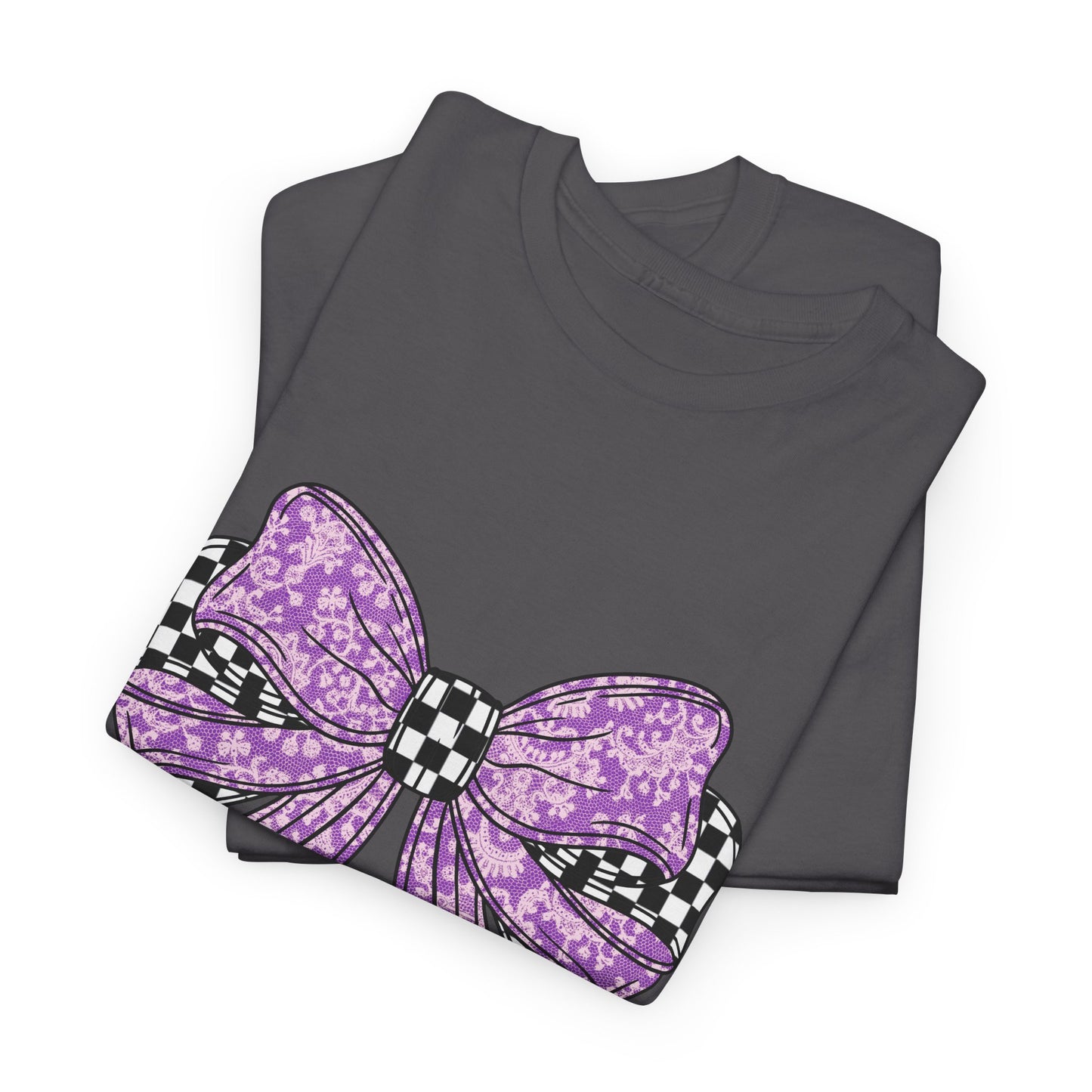 Purple Bow Tee