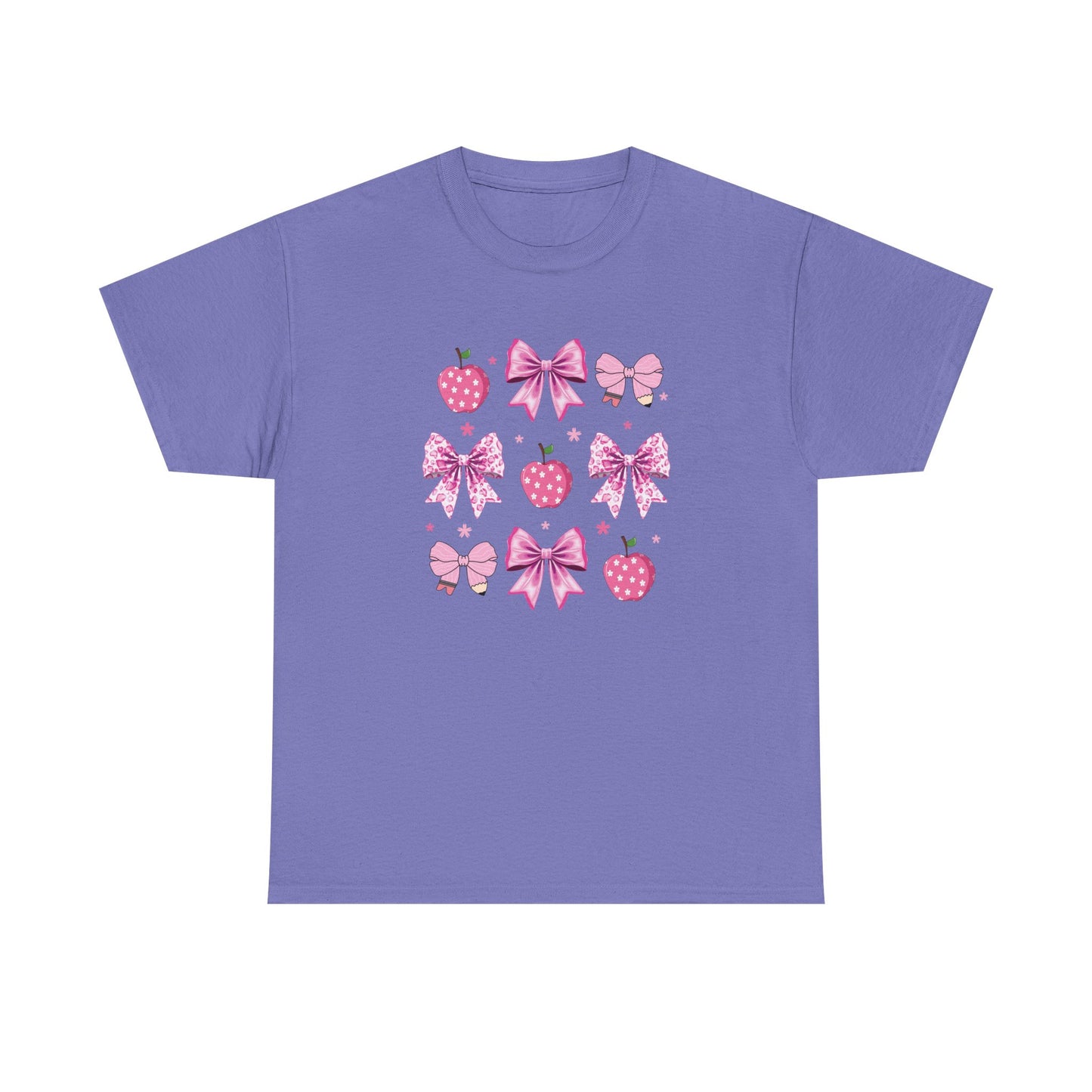 Cute Bow and Strawberry Graphic Tee, Fun Summer Outfit, Gift for Her, Casual Wear, Birthday Gift, Party Shirt