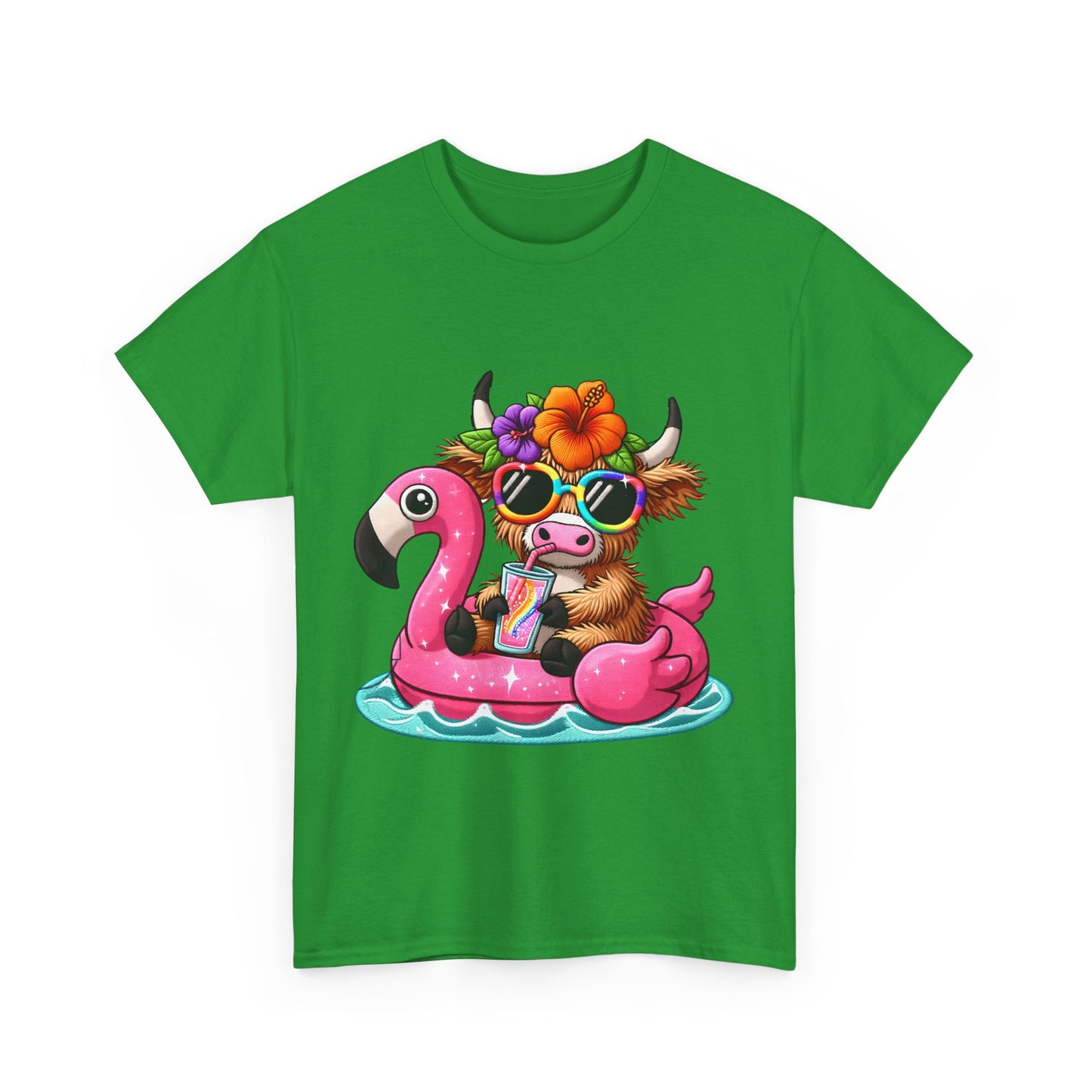 Summer Vibes Cow Tee