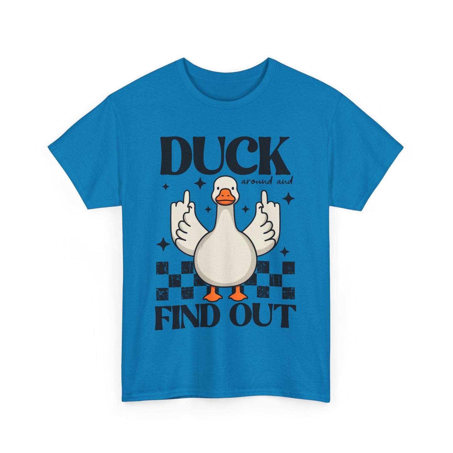 Funny Duck Graphic Tee, Quirky Cotton T-Shirt, Gift for Friends, Casual Wear, Humor Tee for Birthdays, Duck Themed Apparel
