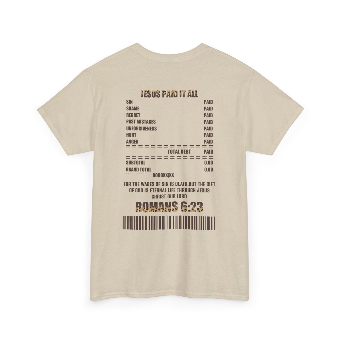 Faith-Inspired Tee: Jesus Paid It All, Christian Apparel