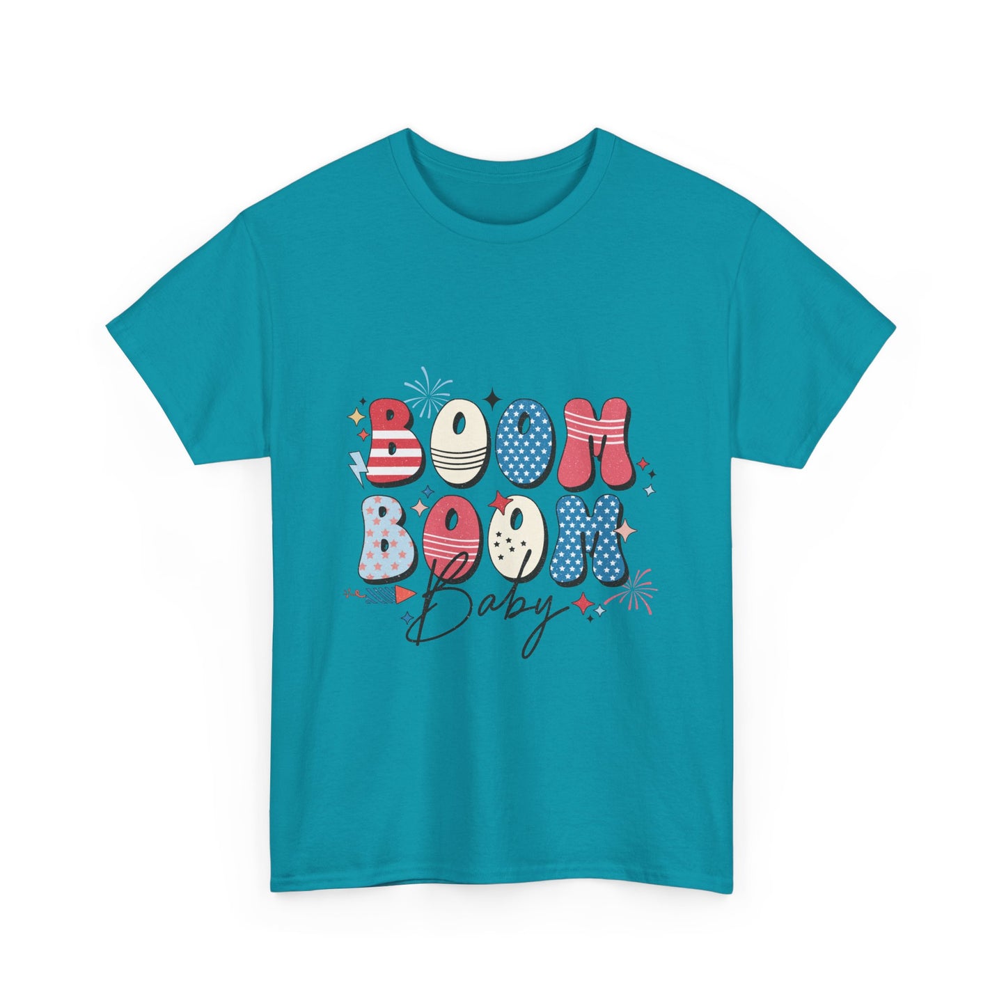 Celebrate Independence Day T-Shirt, Boom Boom Baby Tee, Fun Summer Shirt, Patriotic Apparel, Fourth of July Party Gift