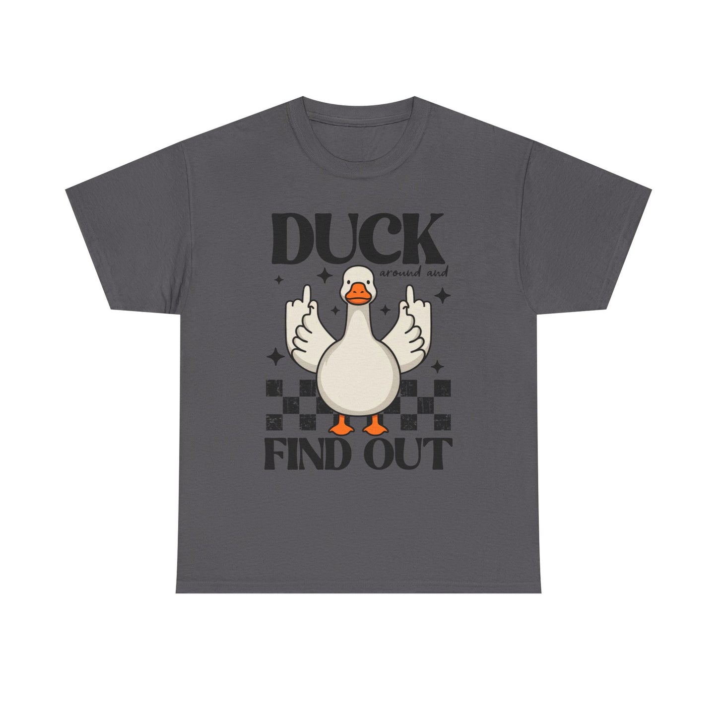 Funny Duck Graphic Tee, Quirky Cotton T-Shirt, Gift for Friends, Casual Wear, Humor Tee for Birthdays, Duck Themed Apparel