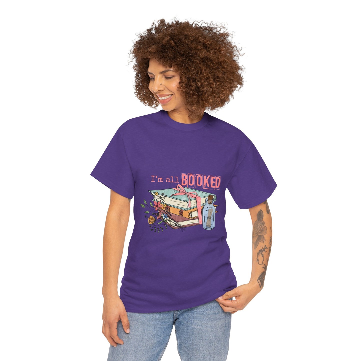 Book Lover's Unisex Heavy Cotton Tee, Literary Gift, Reading Shirt, Funny Tee, Cozy Outfit, Bookworm Apparel
