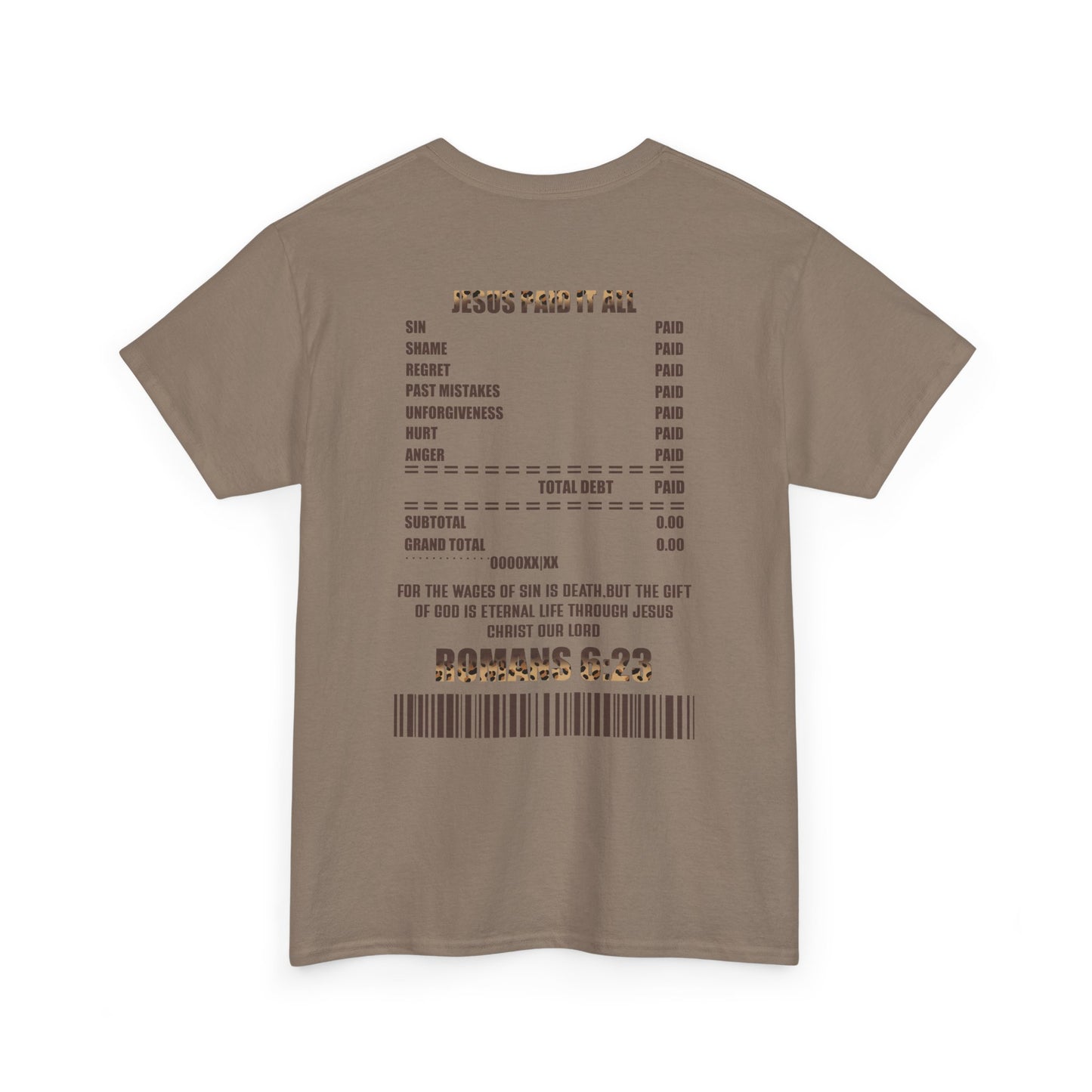 Faith-Inspired Tee: Jesus Paid It All, Christian Apparel