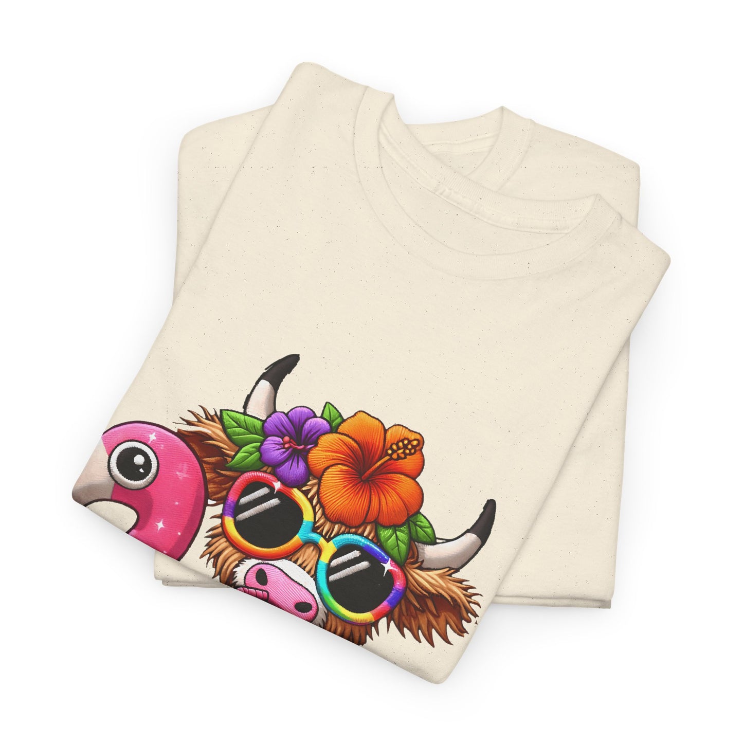 Summer Vibes Cow Tee