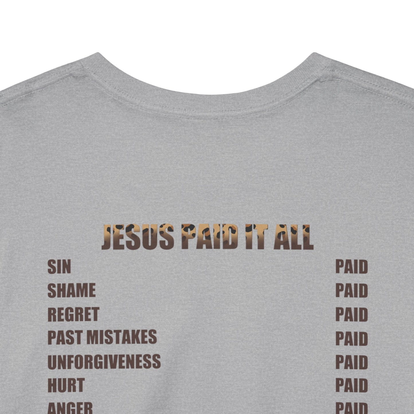 Faith-Inspired Tee: Jesus Paid It All, Christian Apparel