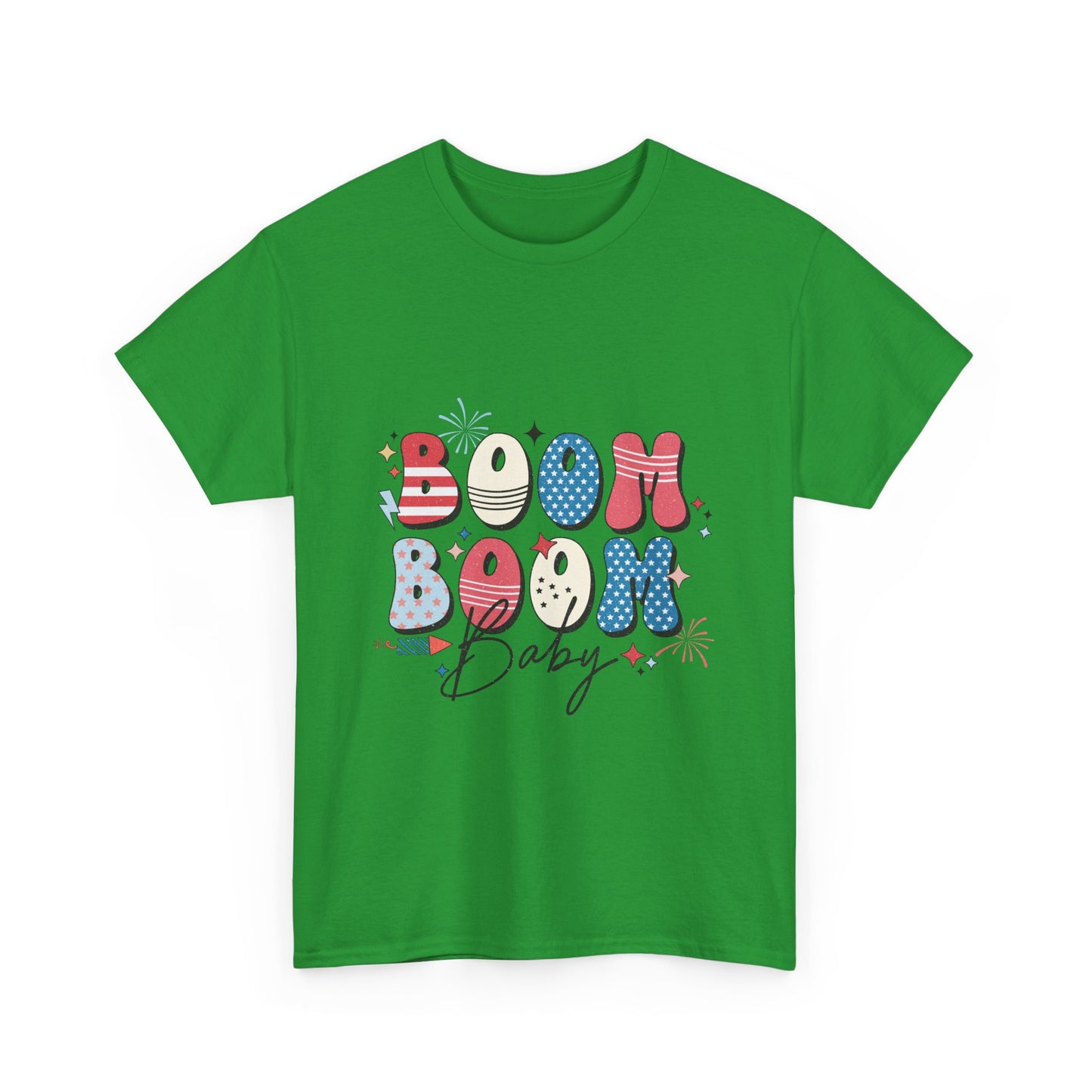 Celebrate Independence Day T-Shirt, Boom Boom Baby Tee, Fun Summer Shirt, Patriotic Apparel, Fourth of July Party Gift