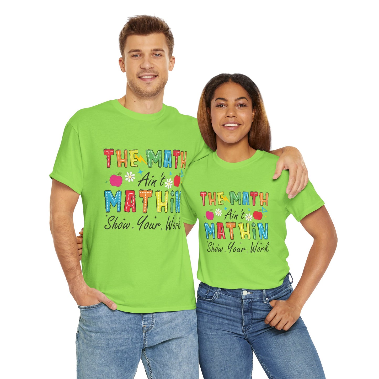 Math Inspired Unisex Heavy Cotton Tee, Fun Teacher Shirt, Math Lover Gift, Classroom Humor, Back to School T-Shirt