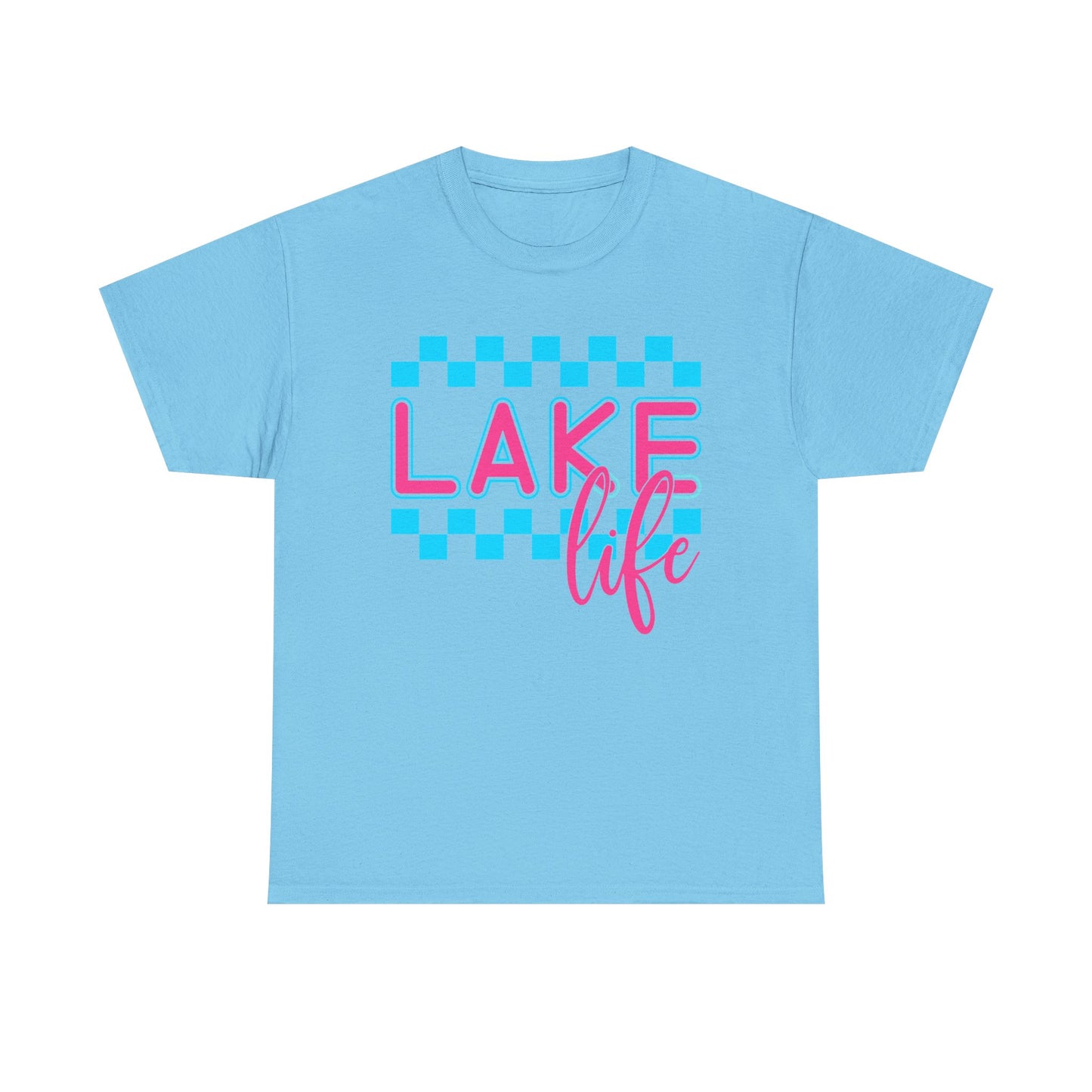 Lake Life Unisex Heavy Cotton Tee, Summer Shirt, Lake Vacation Tee, Gift for Lake Lovers, Casual Daywear, Outdoor Adventure Top