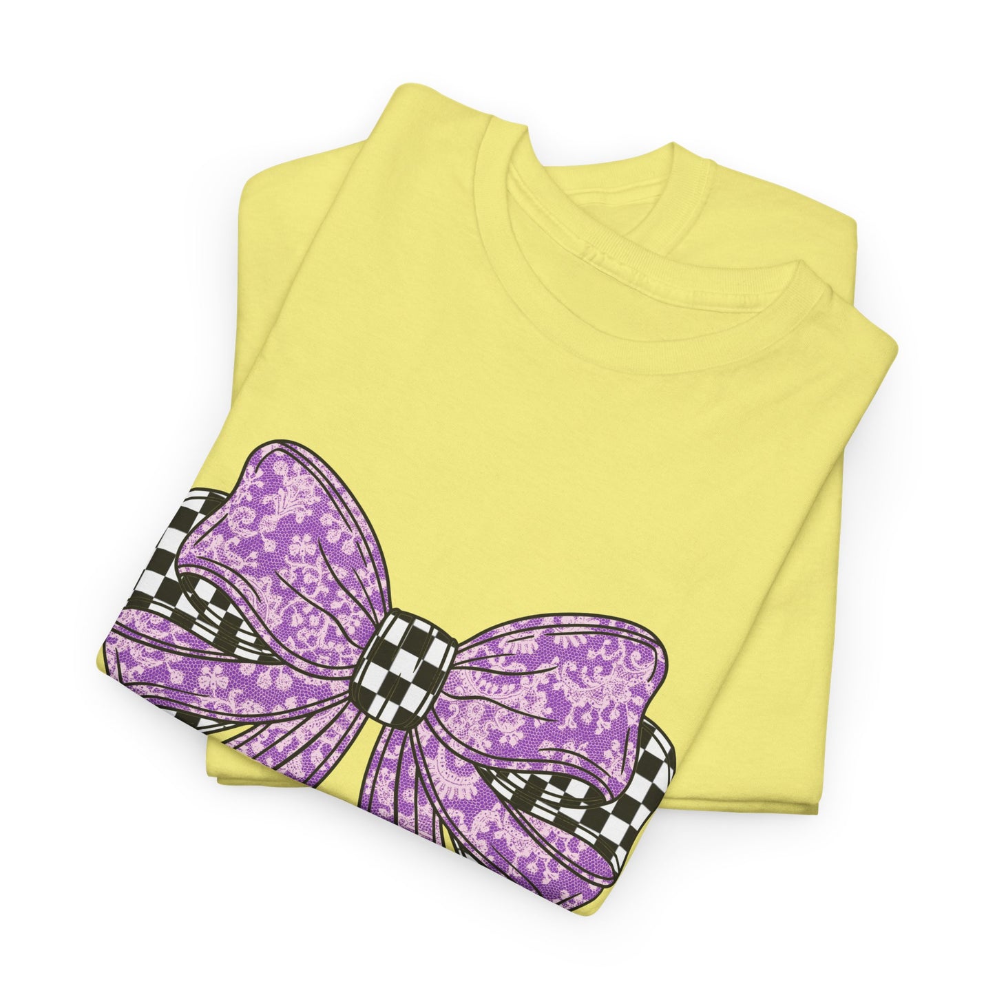 Purple Bow Tee