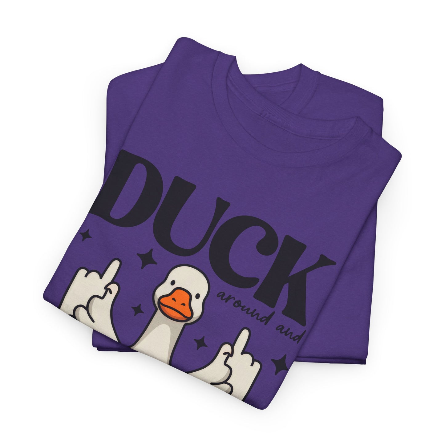 Funny Duck Graphic Tee, Quirky Cotton T-Shirt, Gift for Friends, Casual Wear, Humor Tee for Birthdays, Duck Themed Apparel