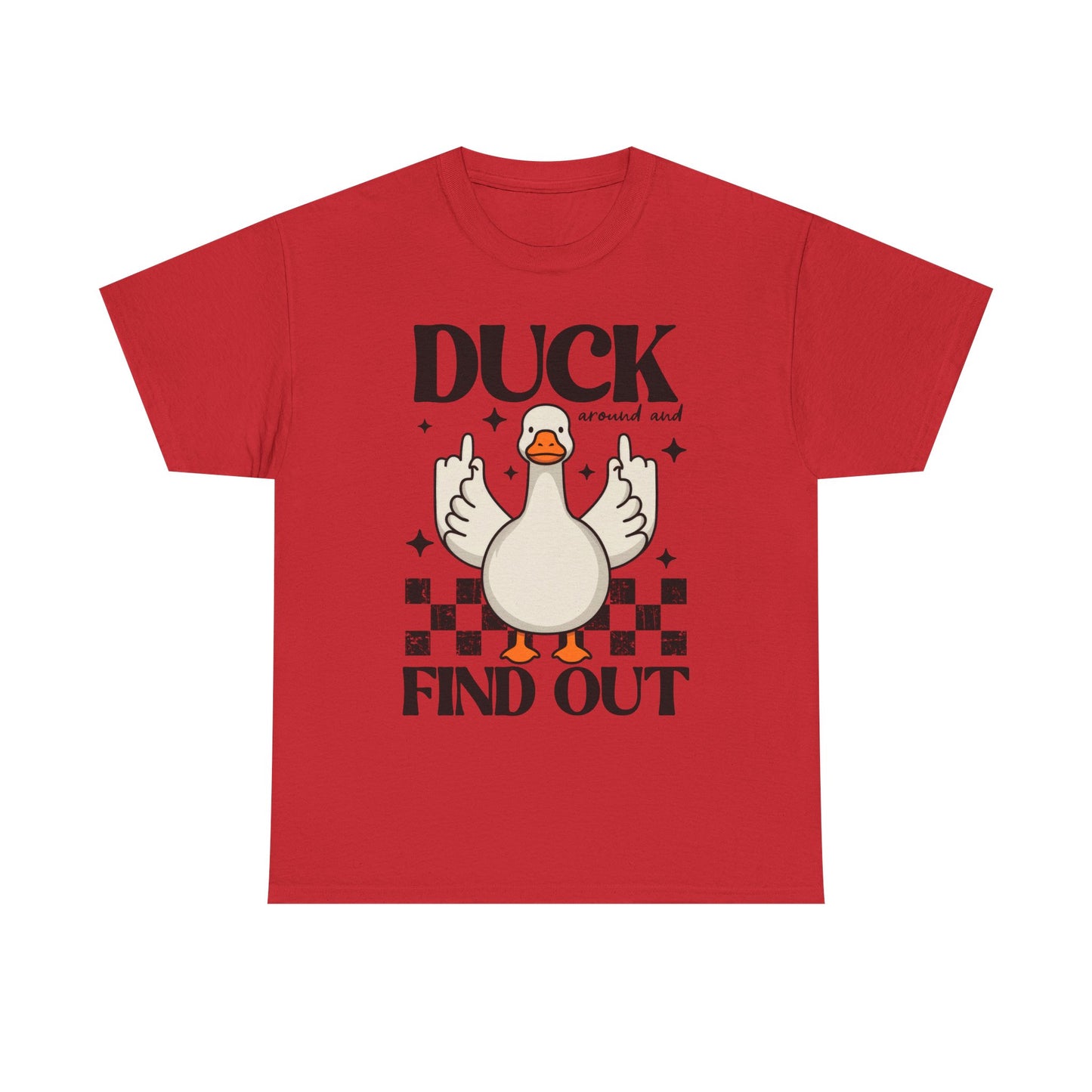 Funny Duck Graphic Tee, Quirky Cotton T-Shirt, Gift for Friends, Casual Wear, Humor Tee for Birthdays, Duck Themed Apparel