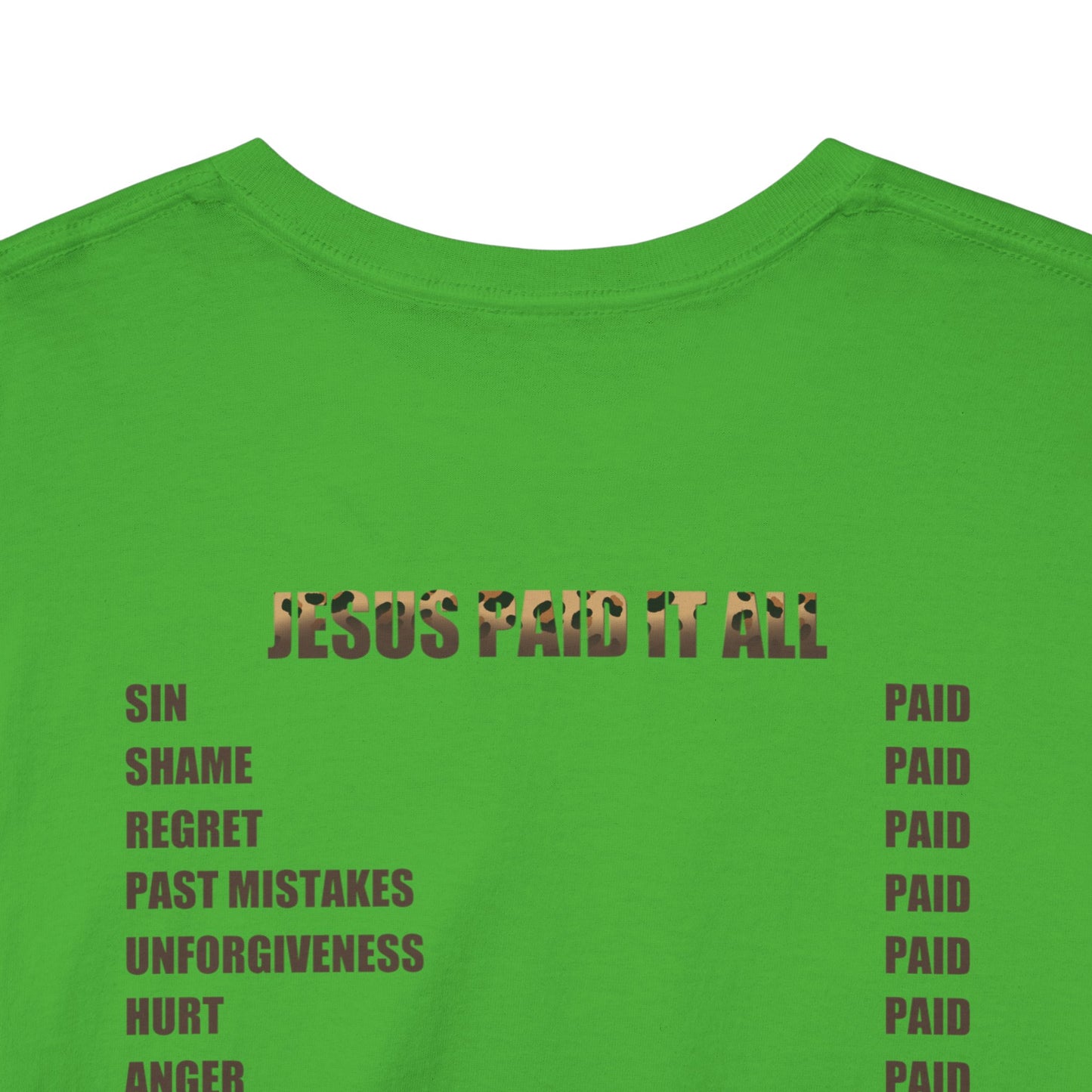 Faith-Inspired Tee: Jesus Paid It All, Christian Apparel