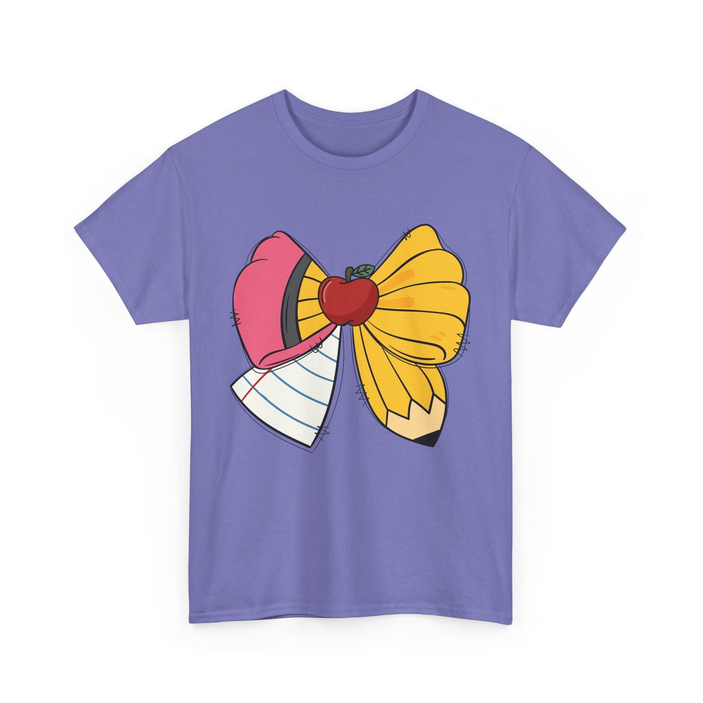 Colorful Bow Graphic Unisex Tee, Fun Everyday Wear, Gift for Her, Birthday Outfit, Festival Fashion, Casual Style