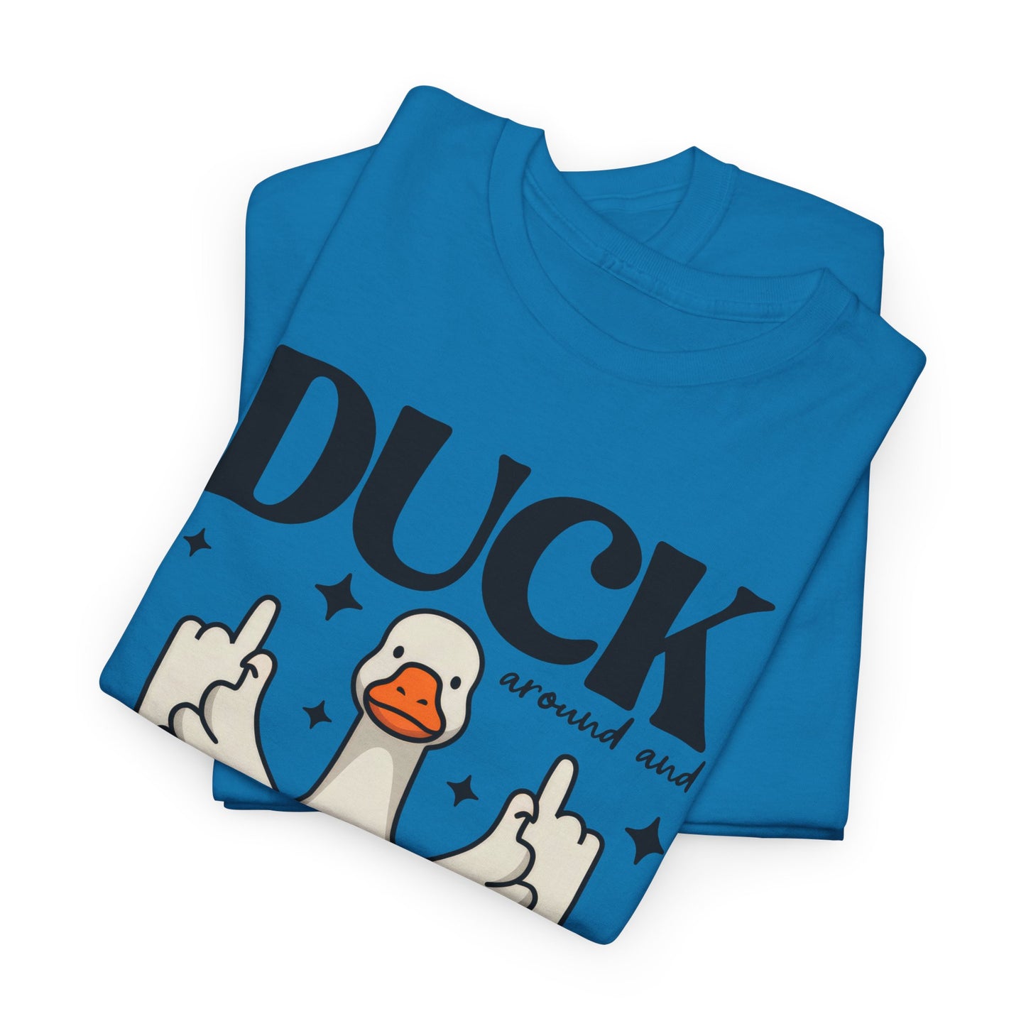 Funny Duck Graphic Tee, Quirky Cotton T-Shirt, Gift for Friends, Casual Wear, Humor Tee for Birthdays, Duck Themed Apparel