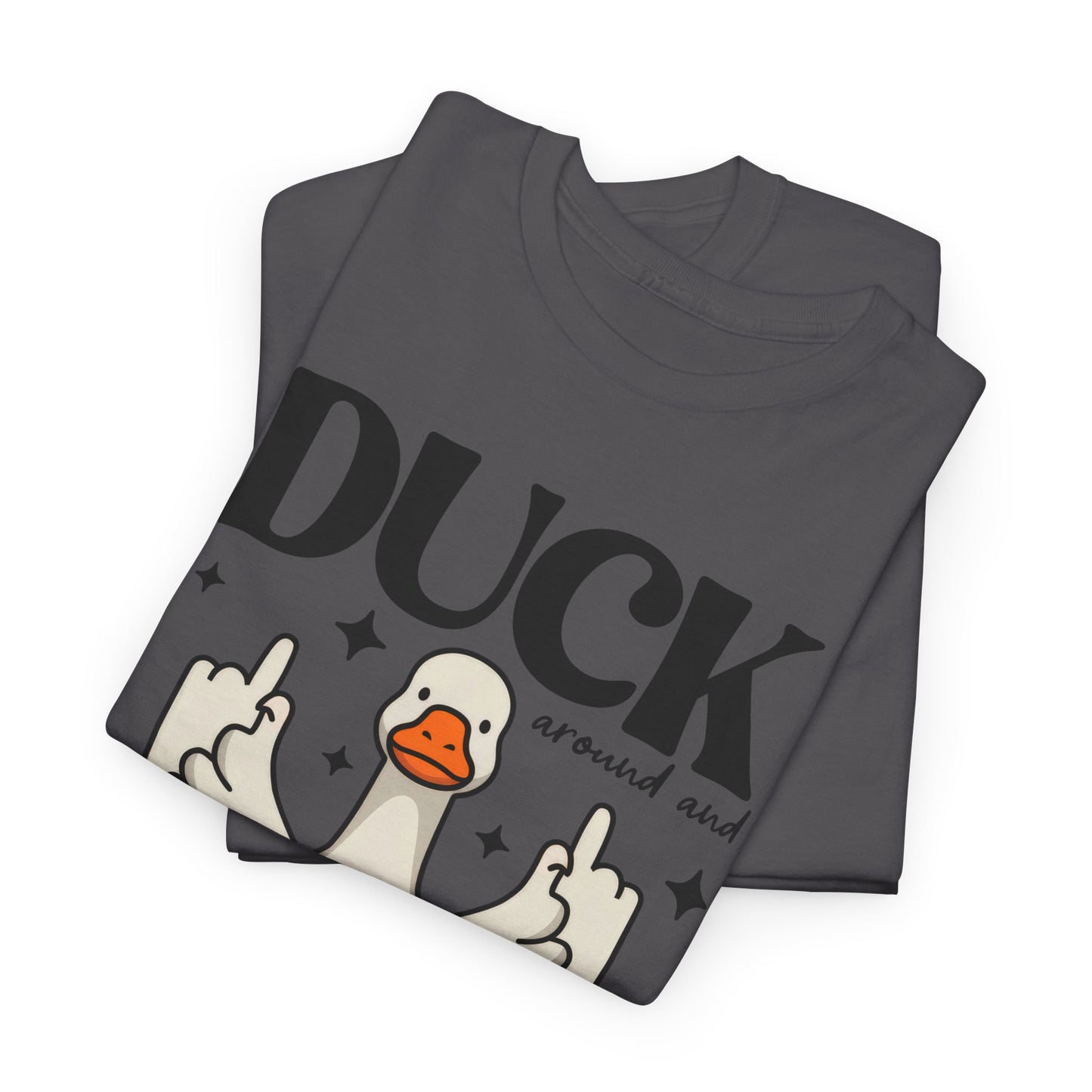 Funny Duck Graphic Tee, Quirky Cotton T-Shirt, Gift for Friends, Casual Wear, Humor Tee for Birthdays, Duck Themed Apparel