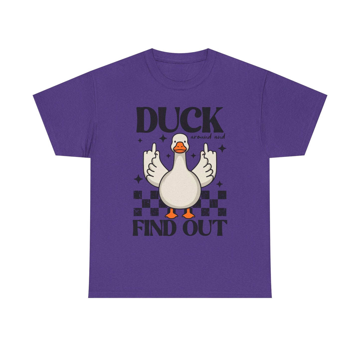 Funny Duck Graphic Tee, Quirky Cotton T-Shirt, Gift for Friends, Casual Wear, Humor Tee for Birthdays, Duck Themed Apparel
