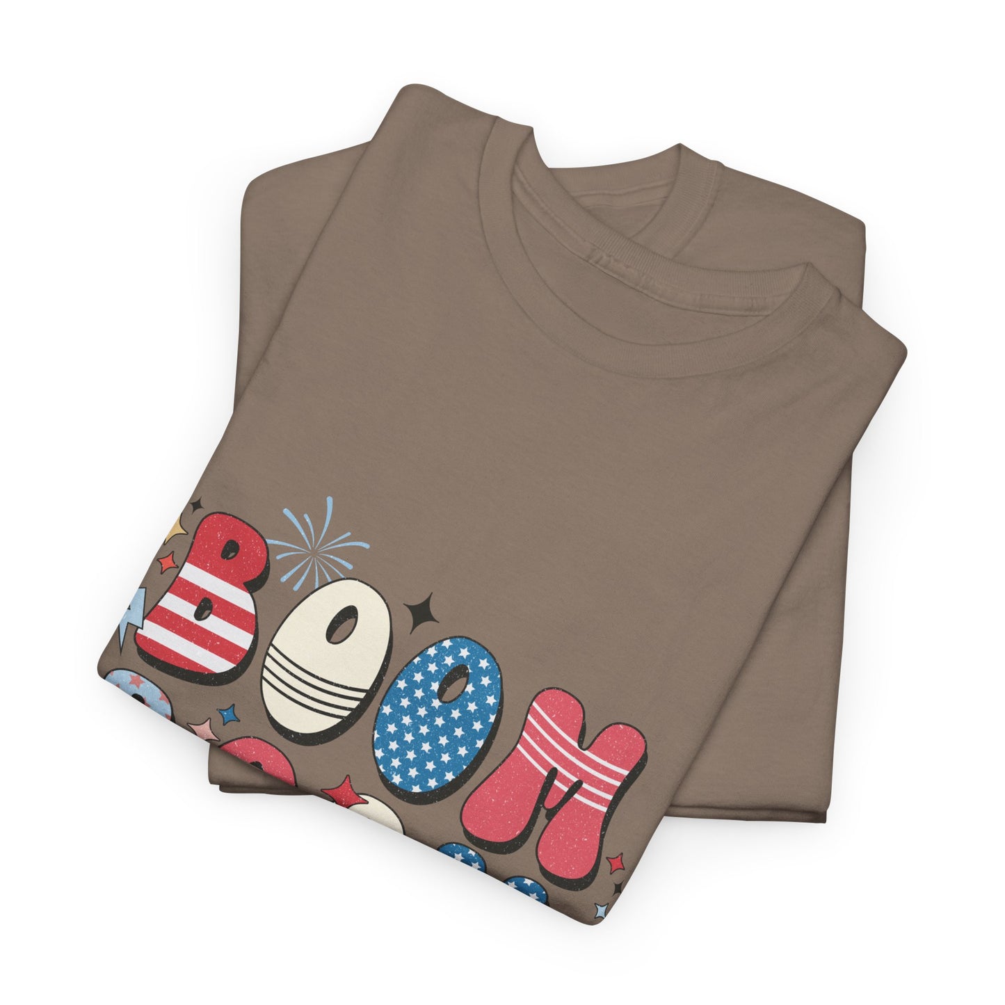 Celebrate Independence Day T-Shirt, Boom Boom Baby Tee, Fun Summer Shirt, Patriotic Apparel, Fourth of July Party Gift