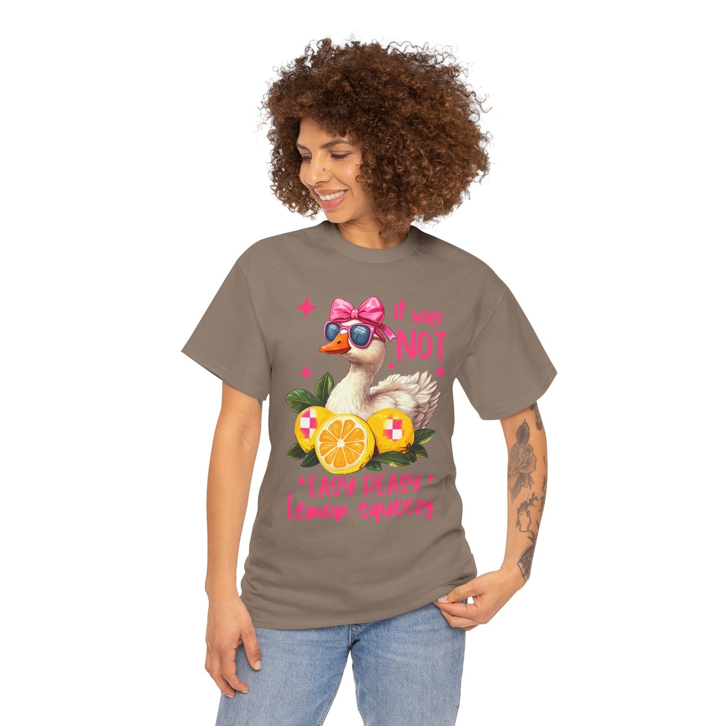 It Was Not Easy Peasy Lemon Squeeze Duck Tee