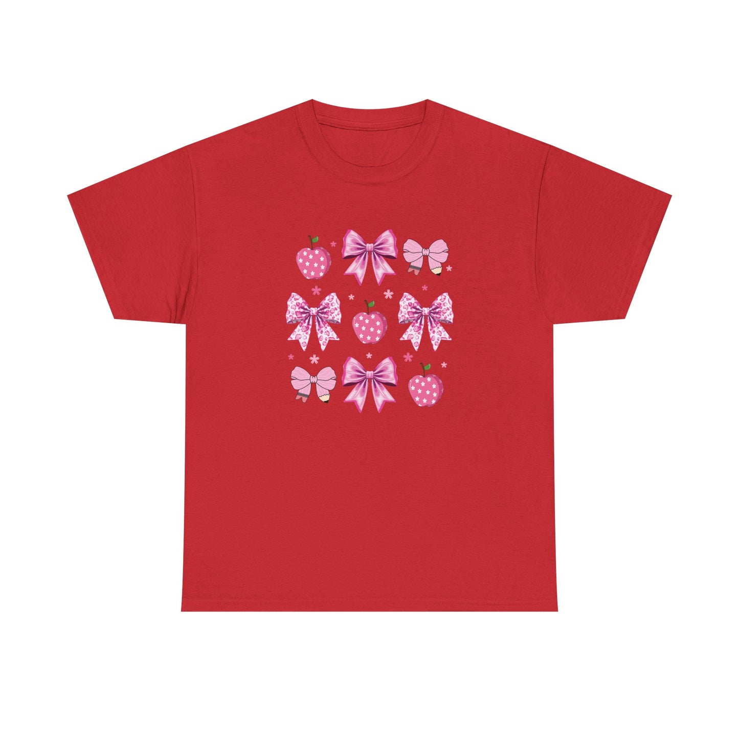 Cute Bow and Strawberry Graphic Tee, Fun Summer Outfit, Gift for Her, Casual Wear, Birthday Gift, Party Shirt