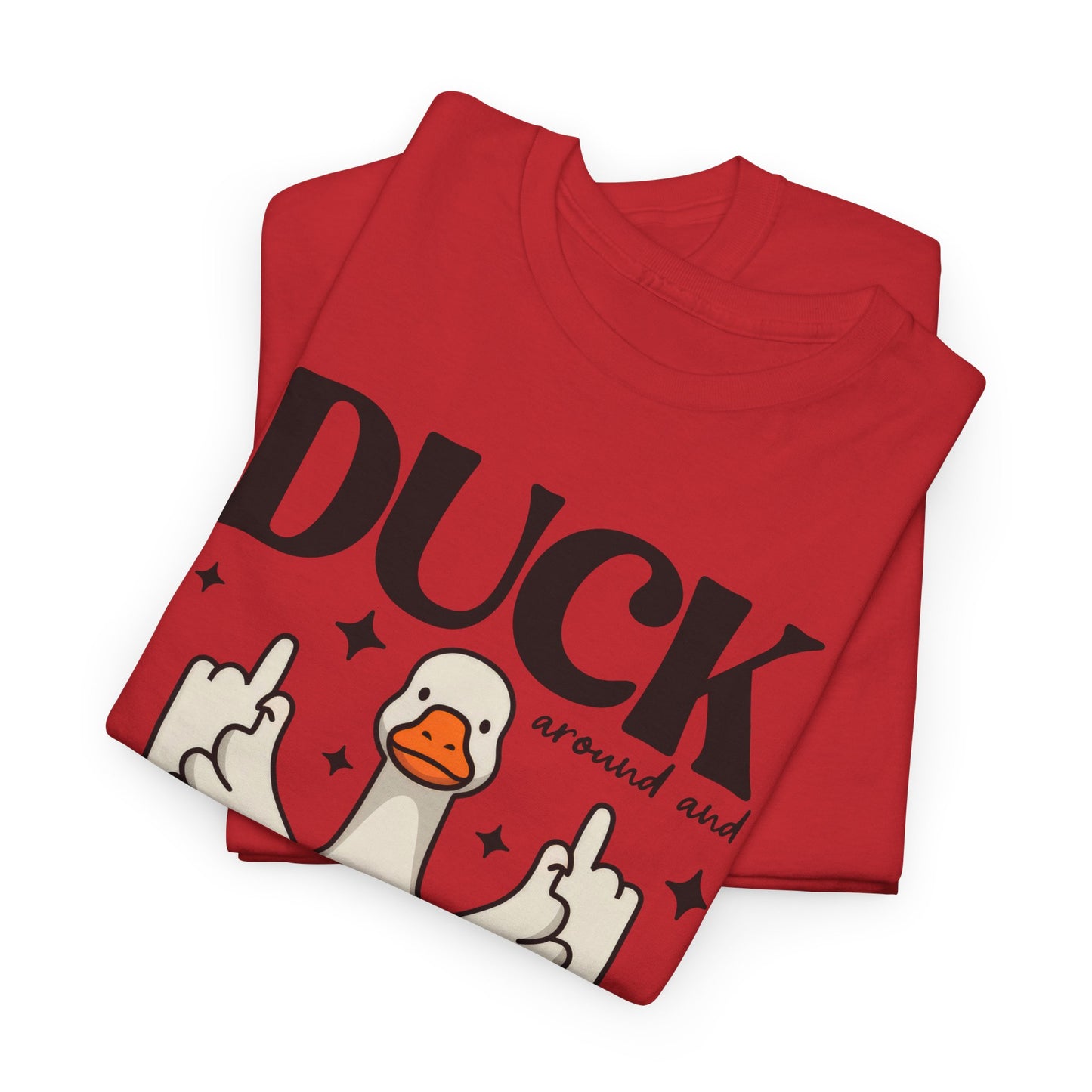 Funny Duck Graphic Tee, Quirky Cotton T-Shirt, Gift for Friends, Casual Wear, Humor Tee for Birthdays, Duck Themed Apparel