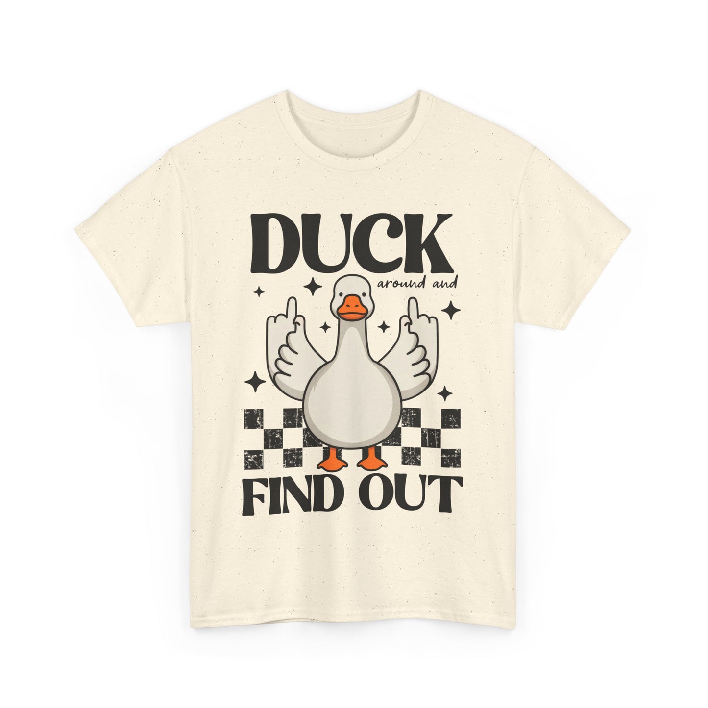 Funny Duck Graphic Tee, Quirky Cotton T-Shirt, Gift for Friends, Casual Wear, Humor Tee for Birthdays, Duck Themed Apparel
