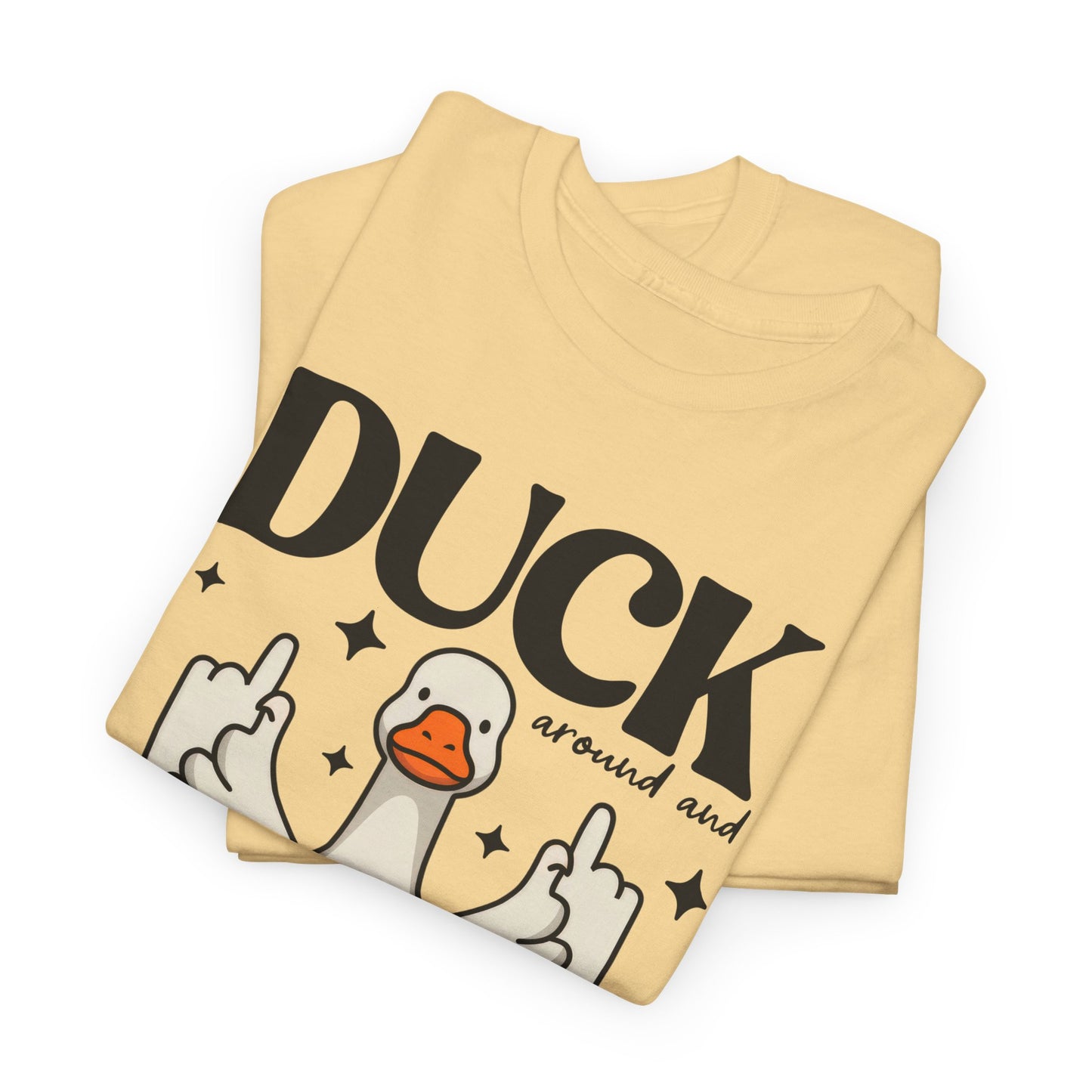 Funny Duck Graphic Tee, Quirky Cotton T-Shirt, Gift for Friends, Casual Wear, Humor Tee for Birthdays, Duck Themed Apparel