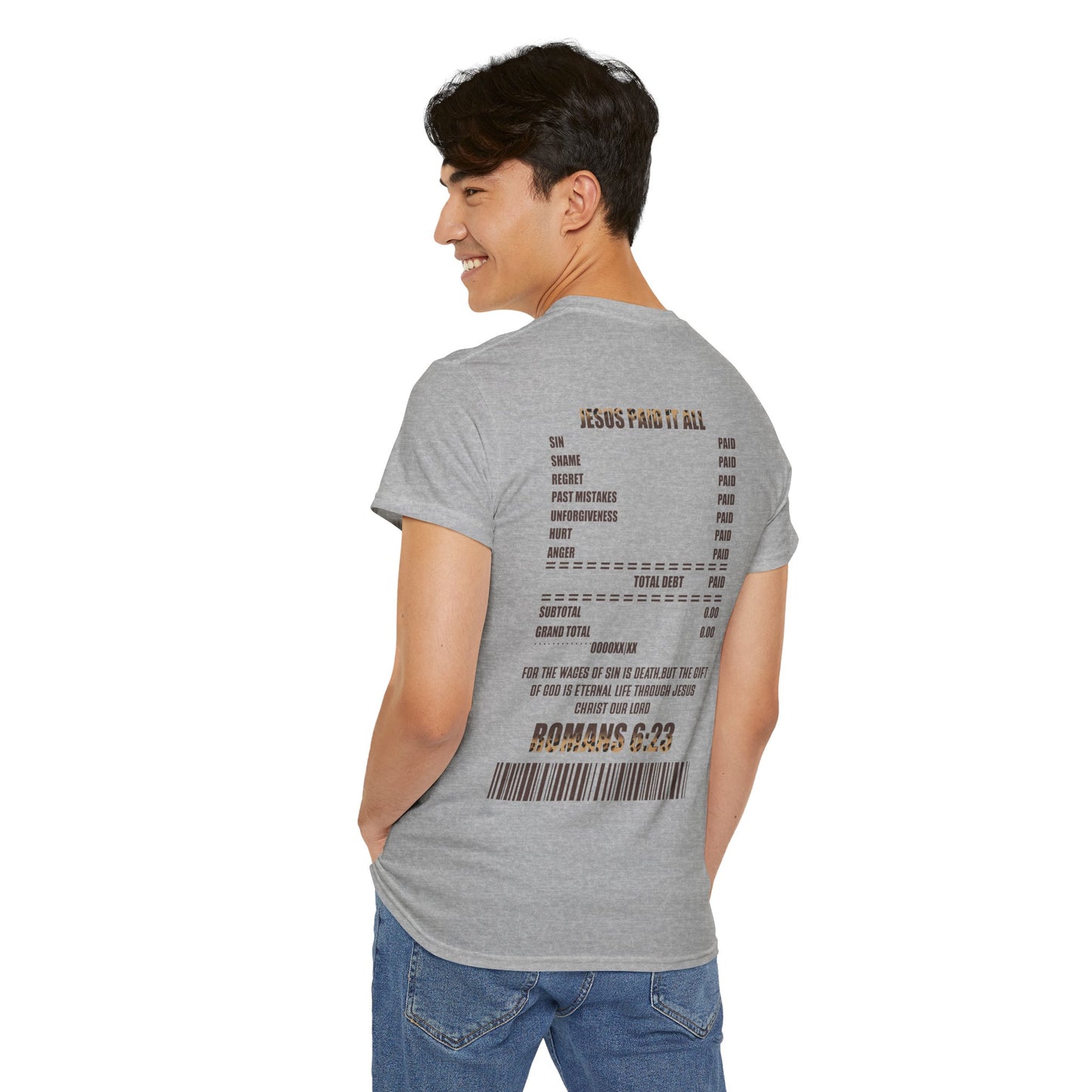 Faith-Inspired Tee: Jesus Paid It All, Christian Apparel