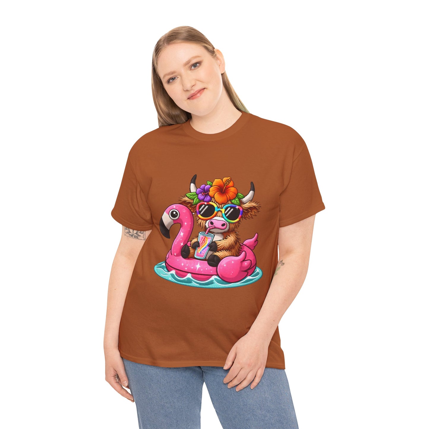 Summer Vibes Cow Tee