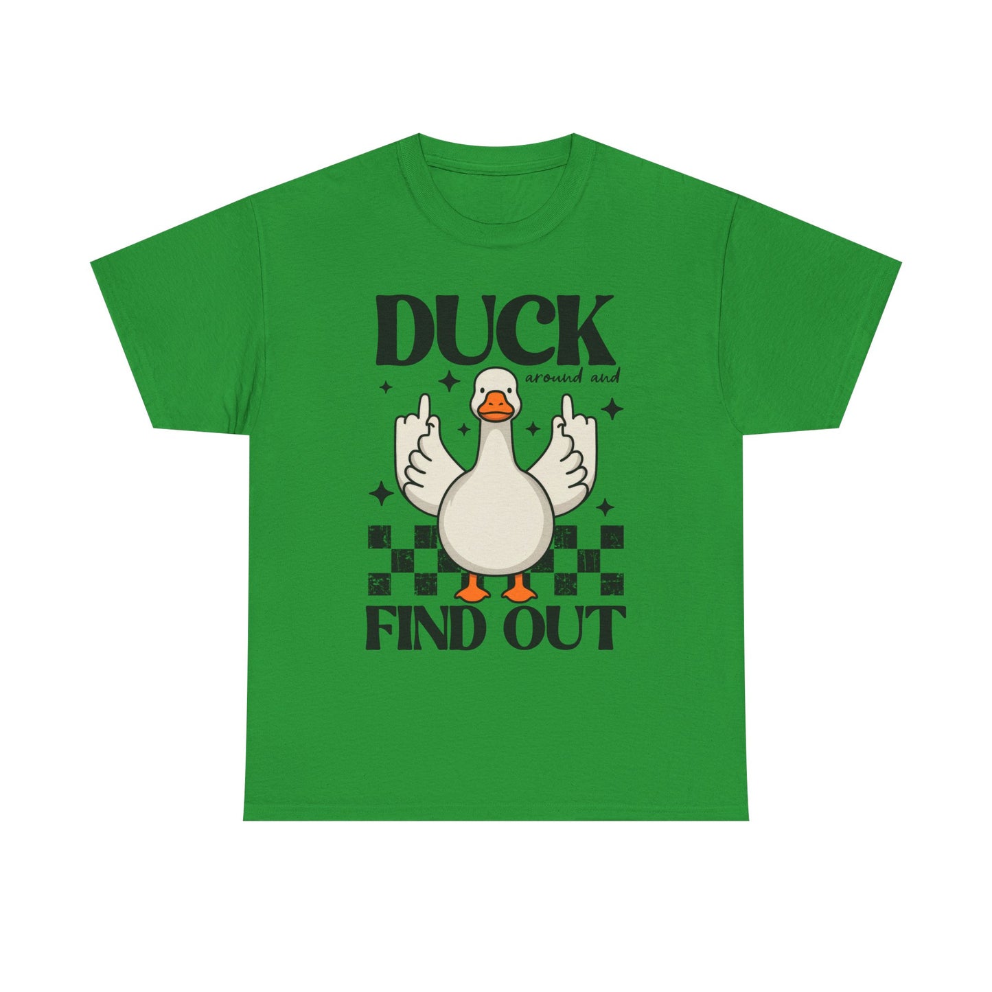 Funny Duck Graphic Tee, Quirky Cotton T-Shirt, Gift for Friends, Casual Wear, Humor Tee for Birthdays, Duck Themed Apparel