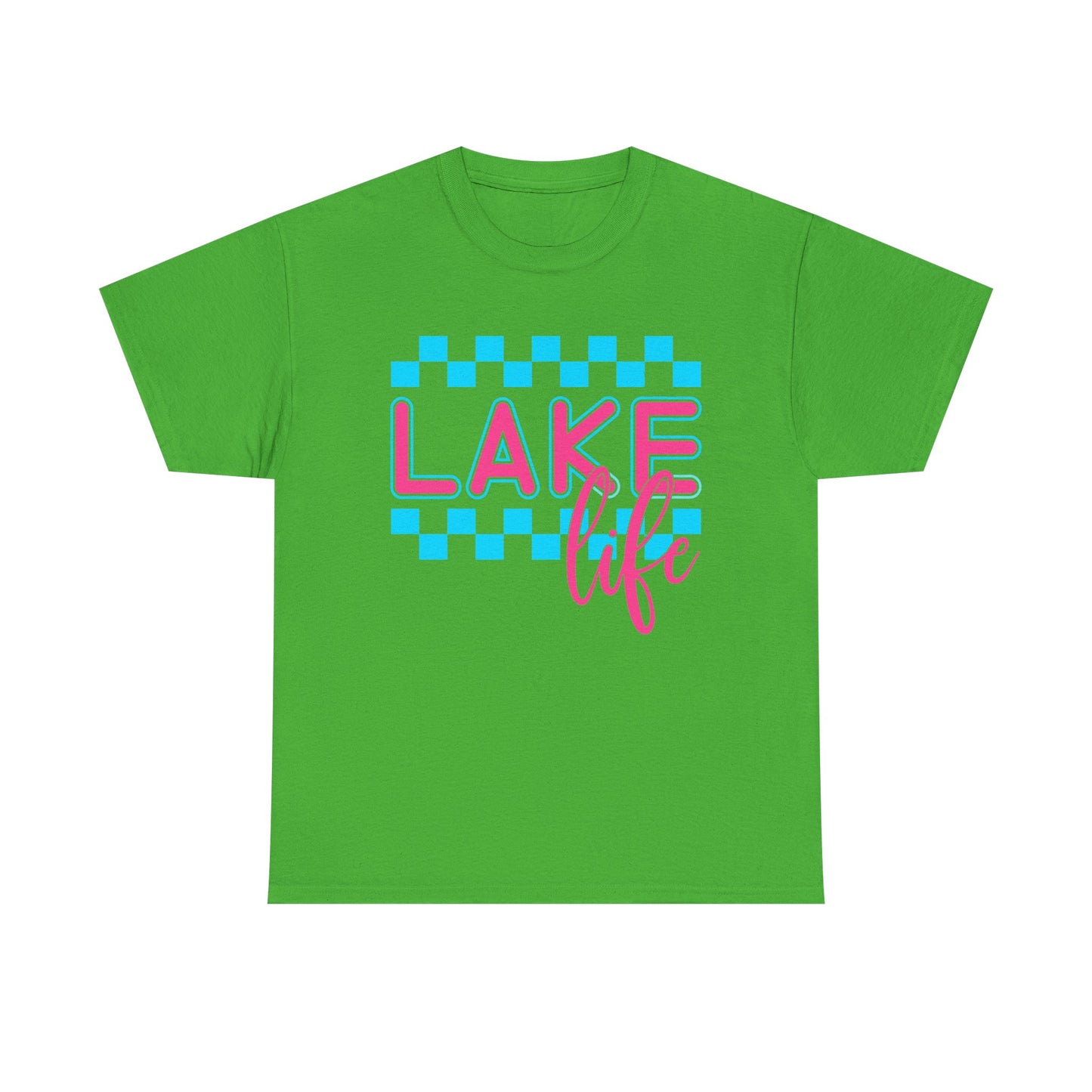Lake Life Unisex Heavy Cotton Tee, Summer Shirt, Lake Vacation Tee, Gift for Lake Lovers, Casual Daywear, Outdoor Adventure Top