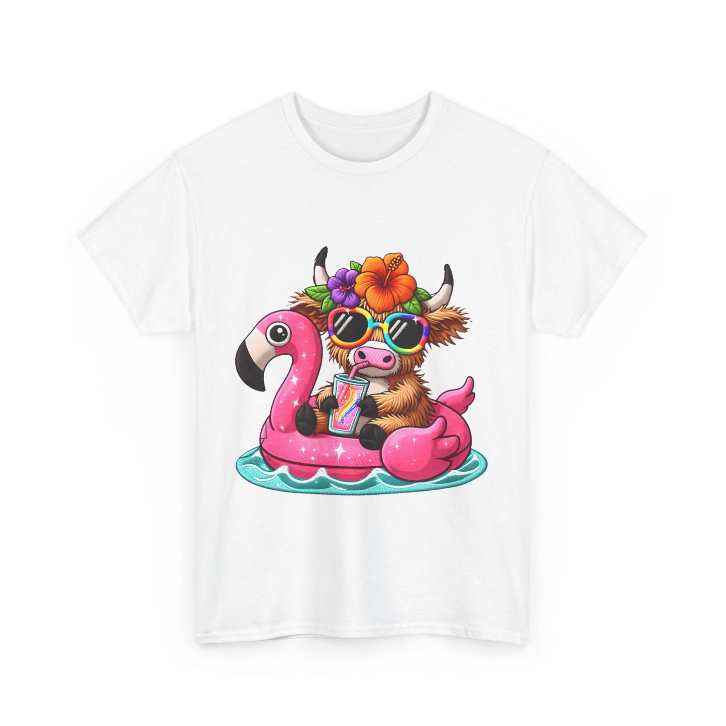 Summer Vibes Cow Tee